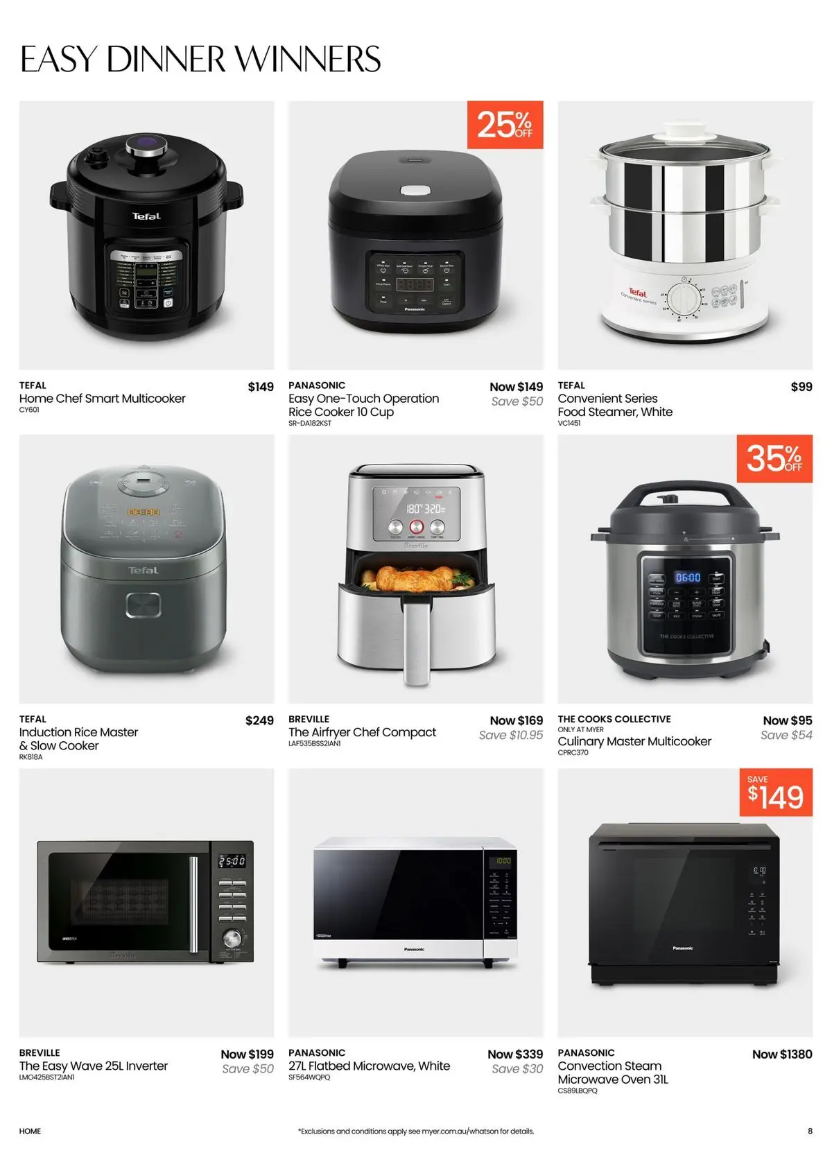 Deals - Kitchen & Dining Essentials - 04/05/2026 > weekly / monthly specials | Page: 8 | Products: Rice, Oven, Microwave, Slow cooker