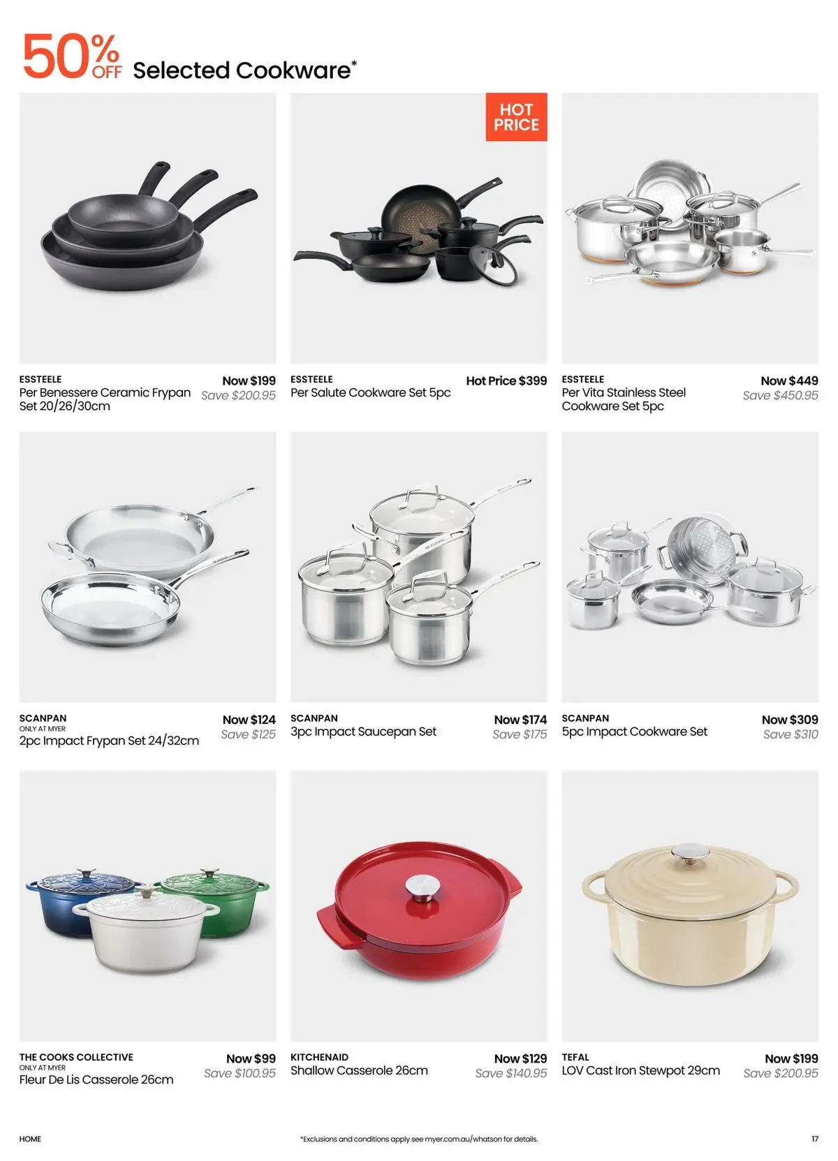 Deals - Kitchen & Dining Essentials - 04/05/2026 > weekly / monthly specials | Page: 17 | Products: Cookware, Iron