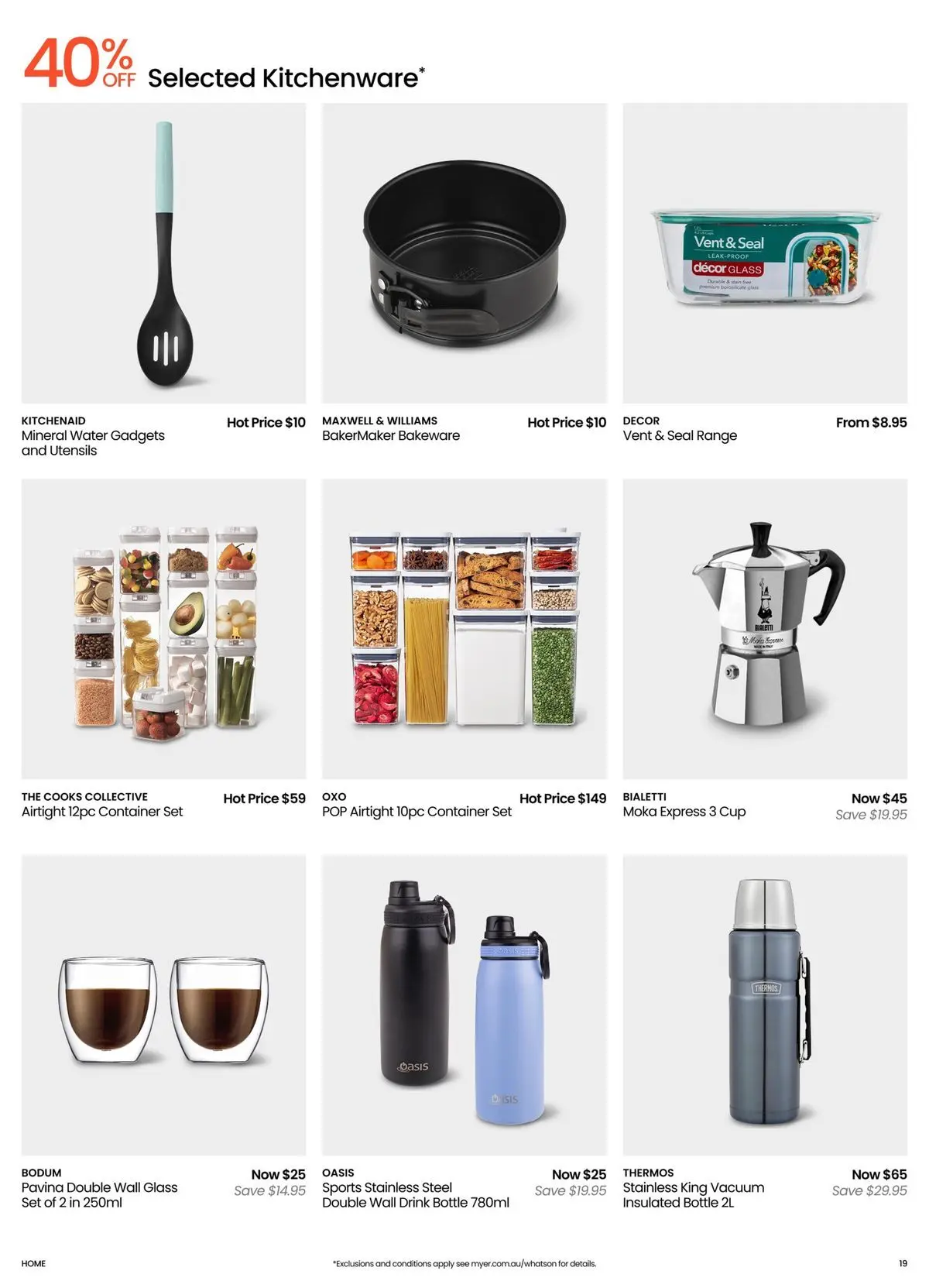 Deals - Kitchen & Dining Essentials - 04/05/2026 > weekly / monthly specials | Page: 19 | Products: Decor, Utensils, Water