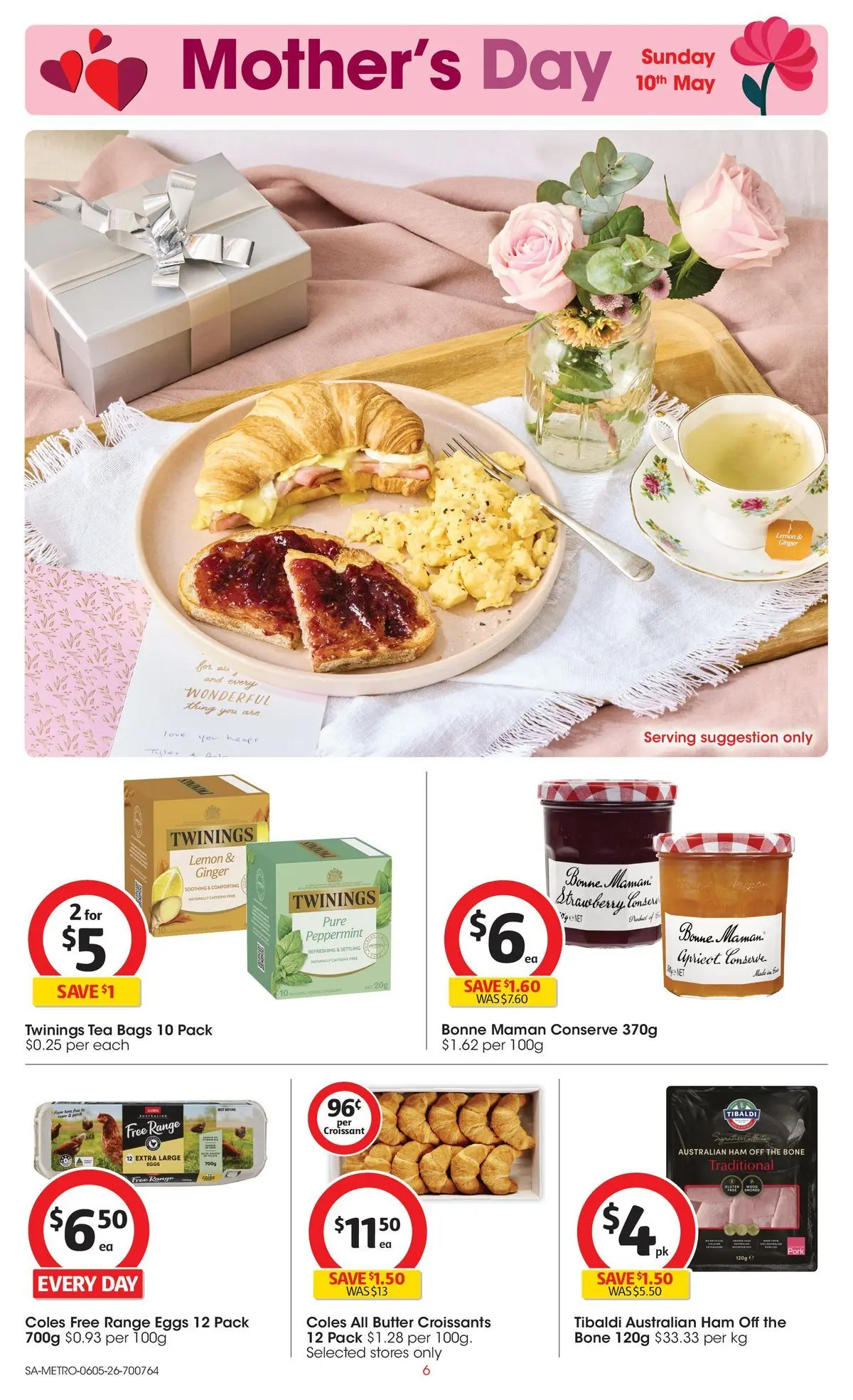 ﻿Coles catalogue valid from 05/05/2026 > Online Australia | Page: 6 | Products: Eggs, Ginger, Pork, Tea