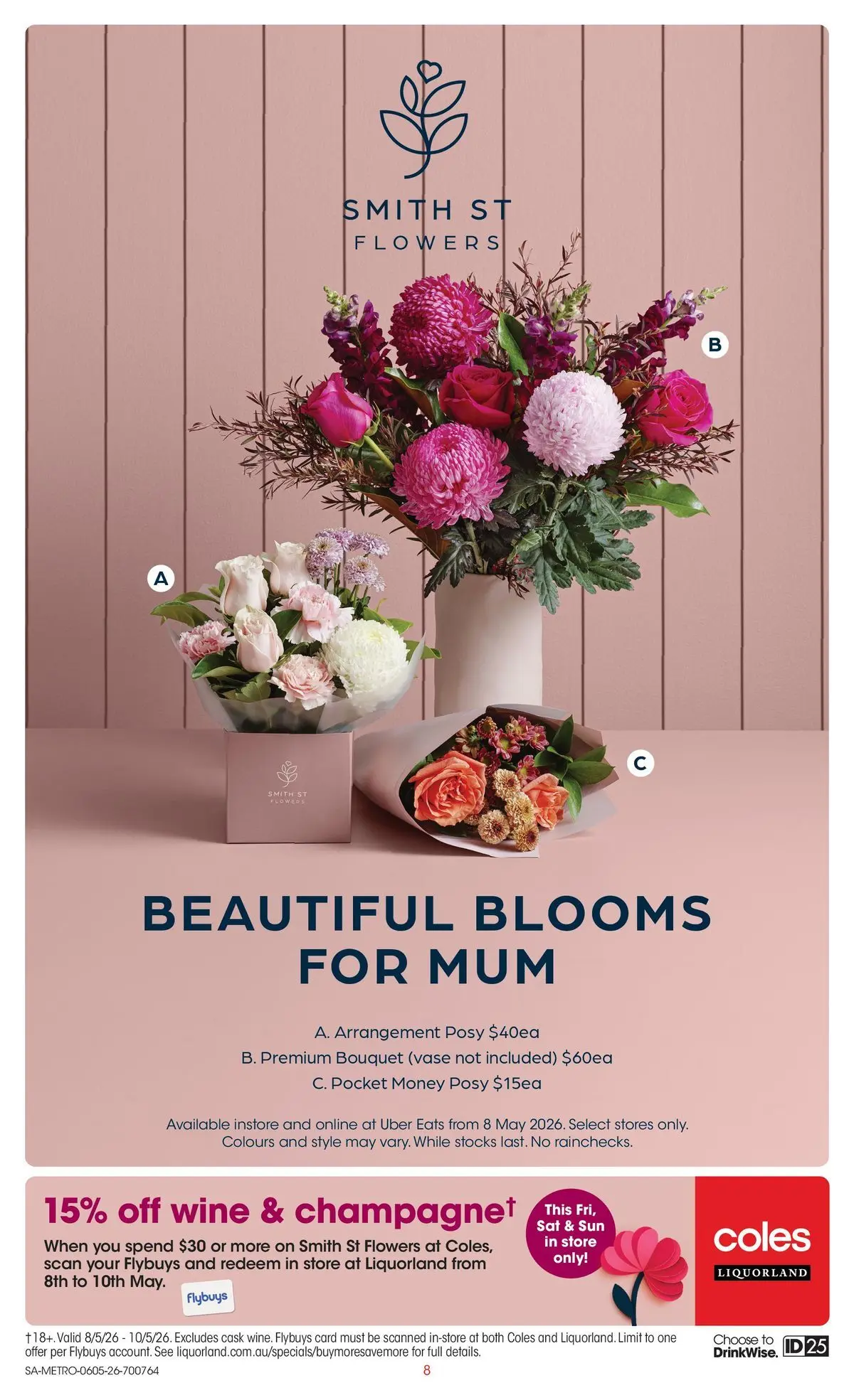 ﻿Coles catalogue valid from 05/05/2026 > Online Australia | Page: 8 | Products: Vase, Wine