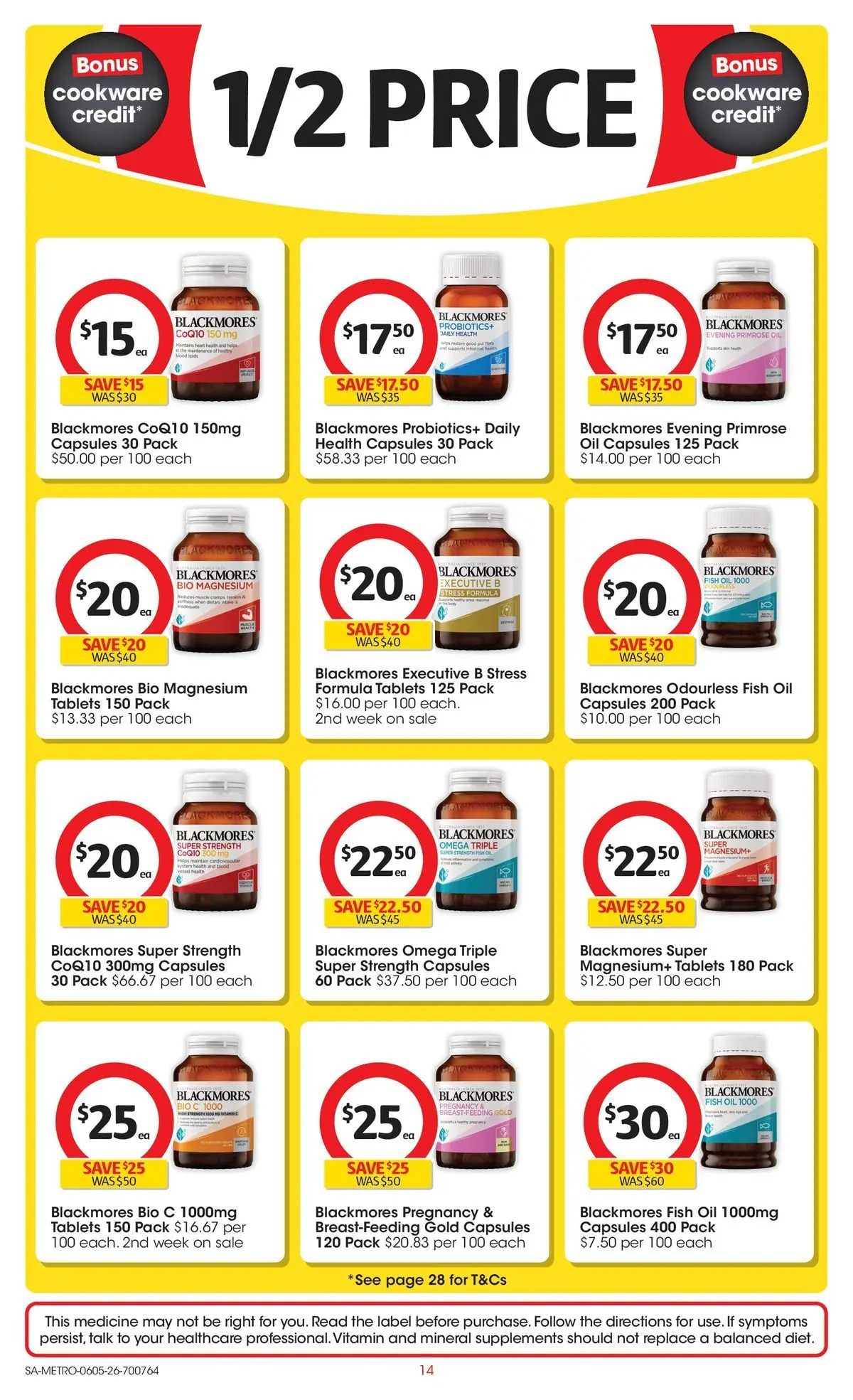 ﻿Coles catalogue valid from 05/05/2026 > Online Australia | Page: 14 | Products: Oil, Fish, Fish oil, Tablets