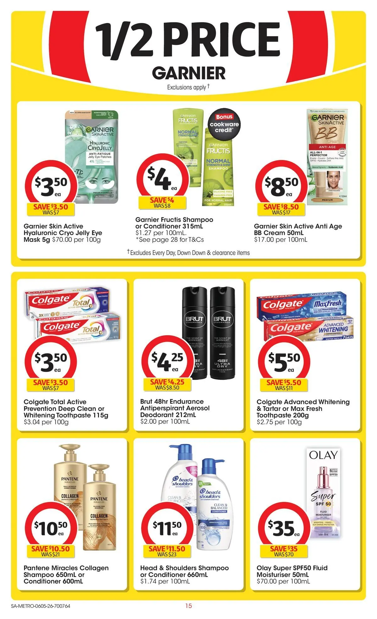﻿Coles catalogue valid from 05/05/2026 > Online Australia | Page: 15 | Products: Bb cream, Shampoo, Toothpaste, Cream