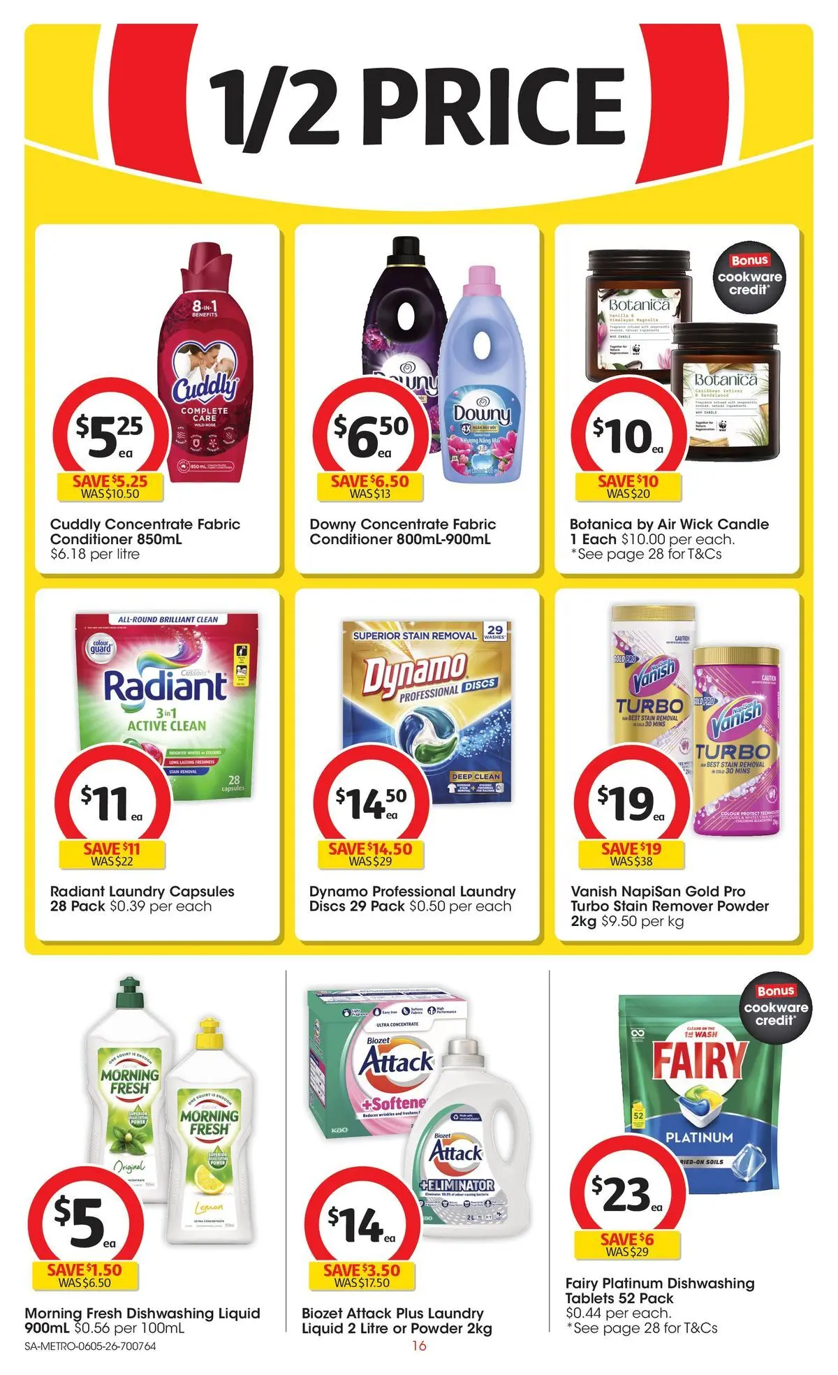 ﻿Coles catalogue valid from 05/05/2026 > Online Australia | Page: 16 | Products: Powder, Conditioner, Stain remover, Lemon