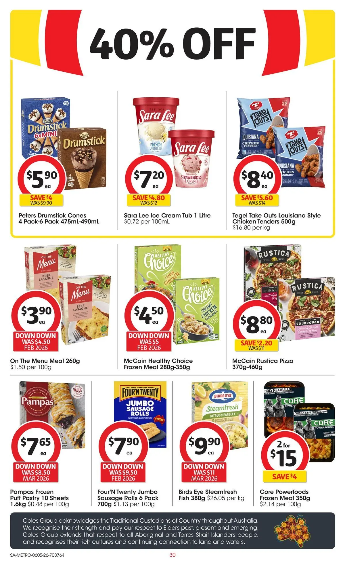 ﻿Coles catalogue valid from 05/05/2026 > Online Australia | Page: 30 | Products: Bacon, Fish, Cream, Lemon