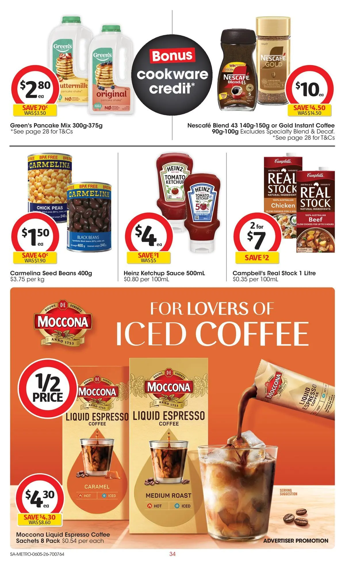 ﻿Coles catalogue valid from 05/05/2026 > Online Australia | Page: 34 | Products: Chicken, Beef, Salt, Sugar