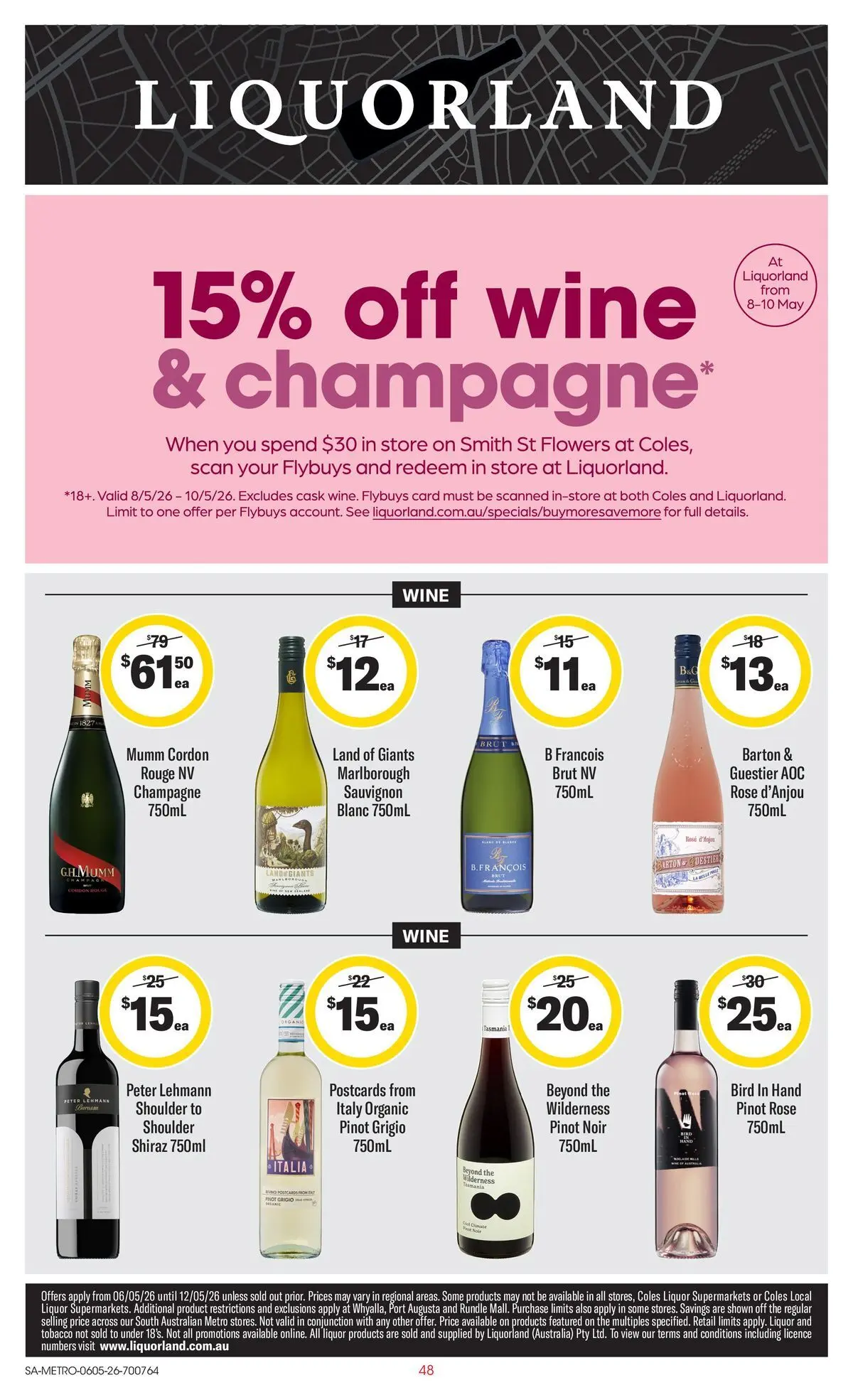 ﻿Coles catalogue valid from 05/05/2026 > Online Australia | Page: 48 | Products: Wine
