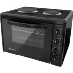 ЗОРА Готварска печка мини Елдом 203VFEN-NEW , 2 ток , Черен