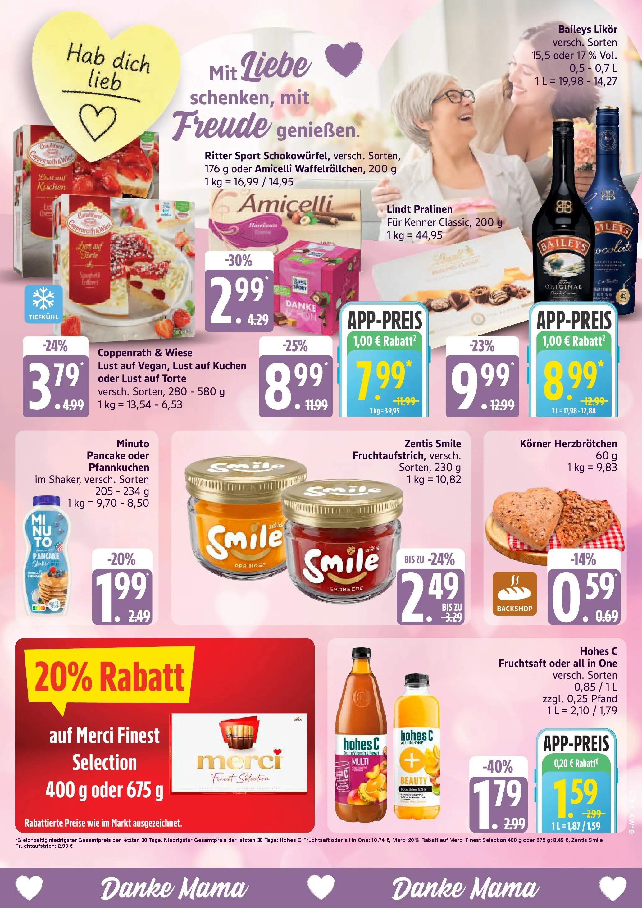 Edeka prospekt Neu Wulmstorf	 (ab 03.05.2026) » Angebote Online | Seite: 3 | Produkte: Merci, Ritter sport, Baileys, Lindt