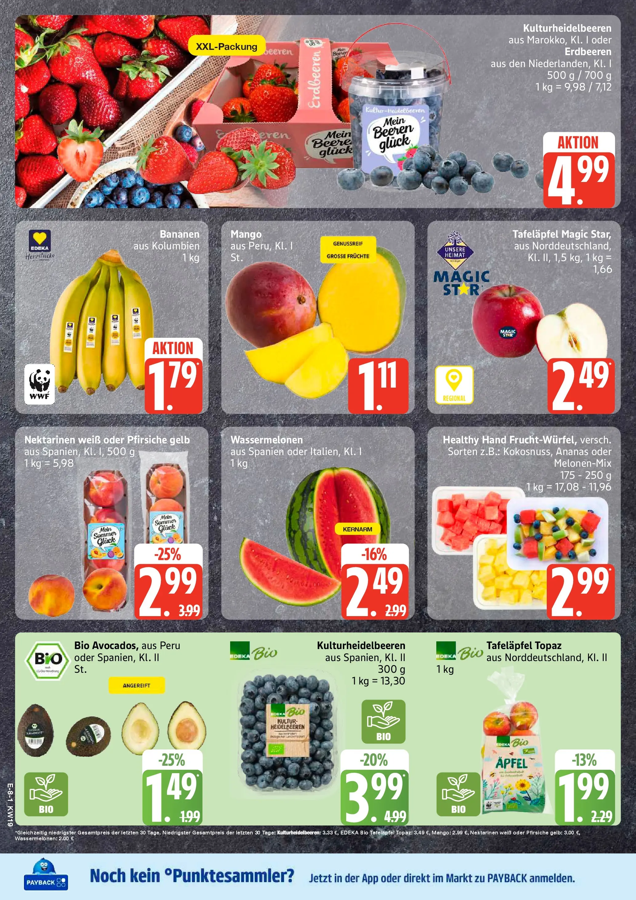 Edeka prospekt Neu Wulmstorf	 (ab 03.05.2026) » Angebote Online | Seite: 10 | Produkte: Nektarinen, Bananen, Heidelbeeren, Mango
