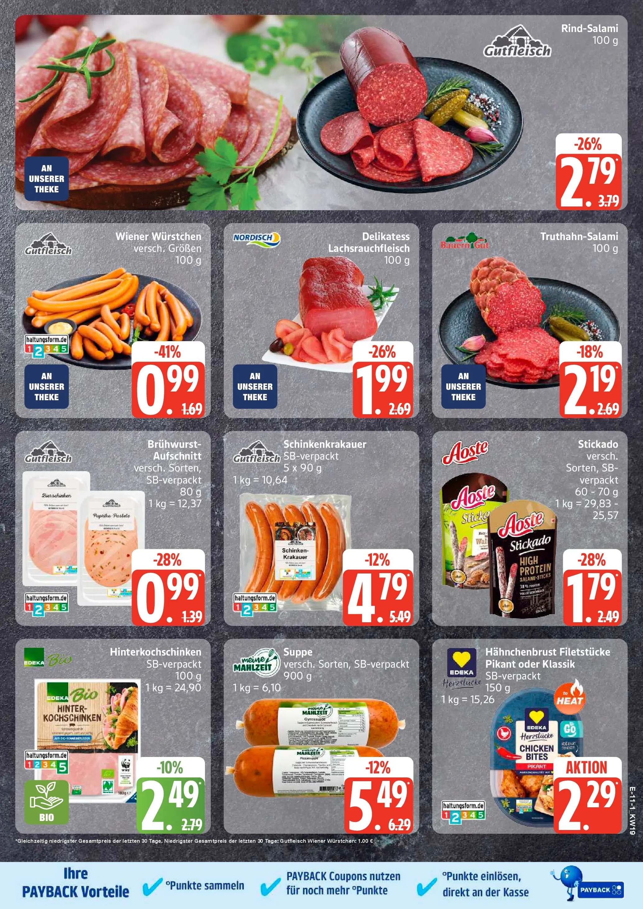 Edeka prospekt Neu Wulmstorf	 (ab 03.05.2026) » Angebote Online | Seite: 13 | Produkte: Wiener wurstchen, Theke, Salami, Schinken