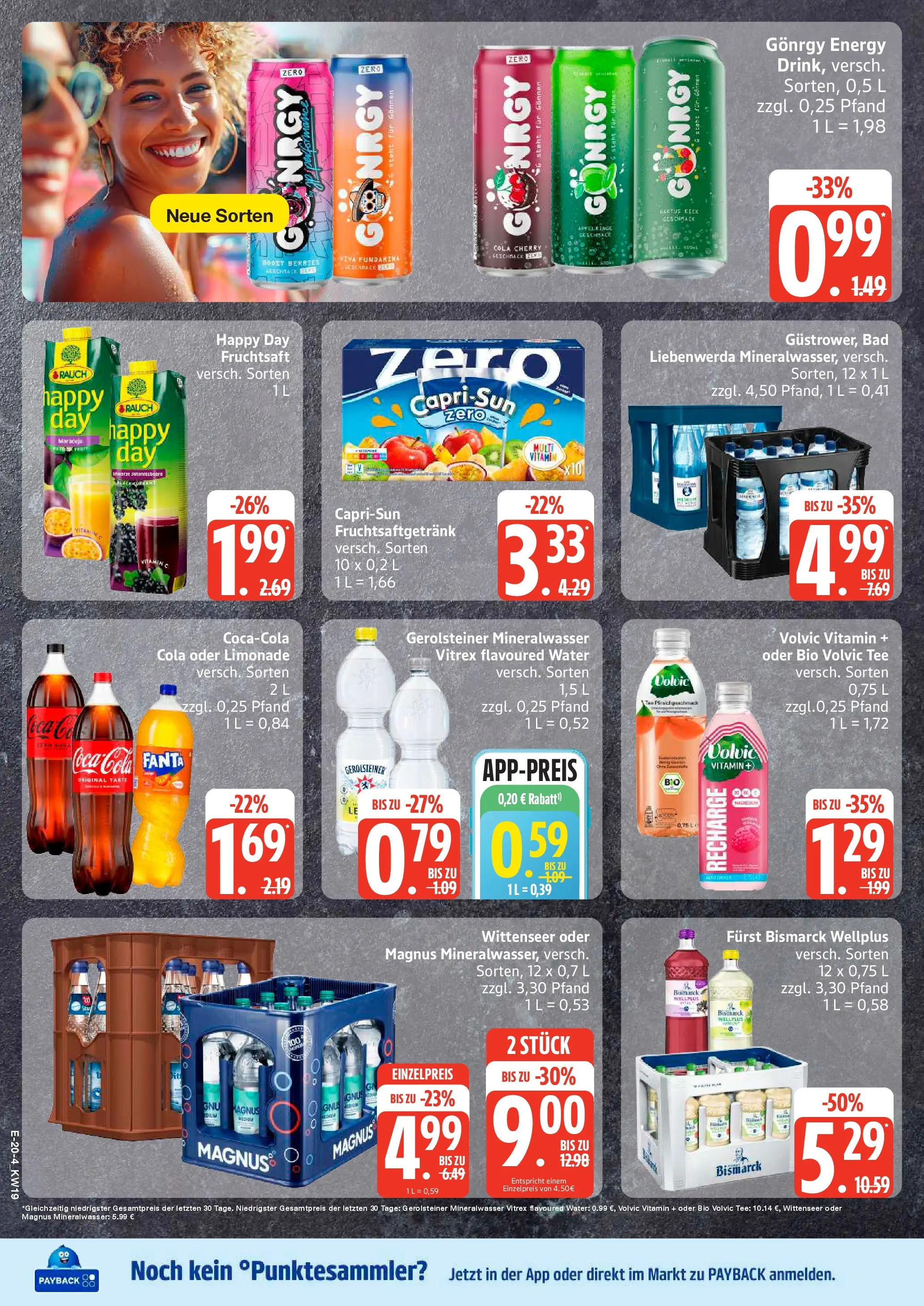Edeka prospekt Rostock	 (ab 04.05.2026) » Angebote Online | Seite: 23 | Produkte: Cola, Energy, Limonade, Volvic