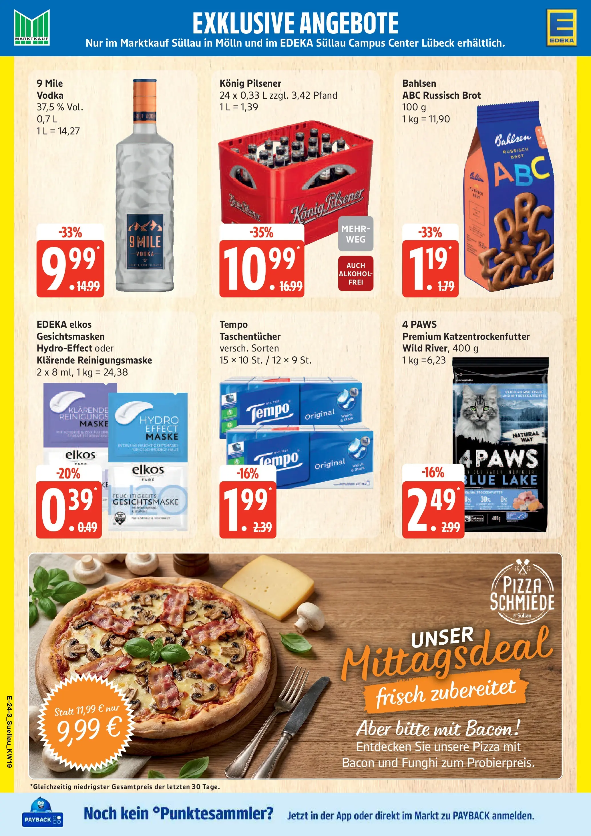 Edeka prospekt Ratzeburg	 (ab 04.05.2026) » Angebote Online | Seite: 28 | Produkte: Konig pilsener, Tempo, Brot, Vodka