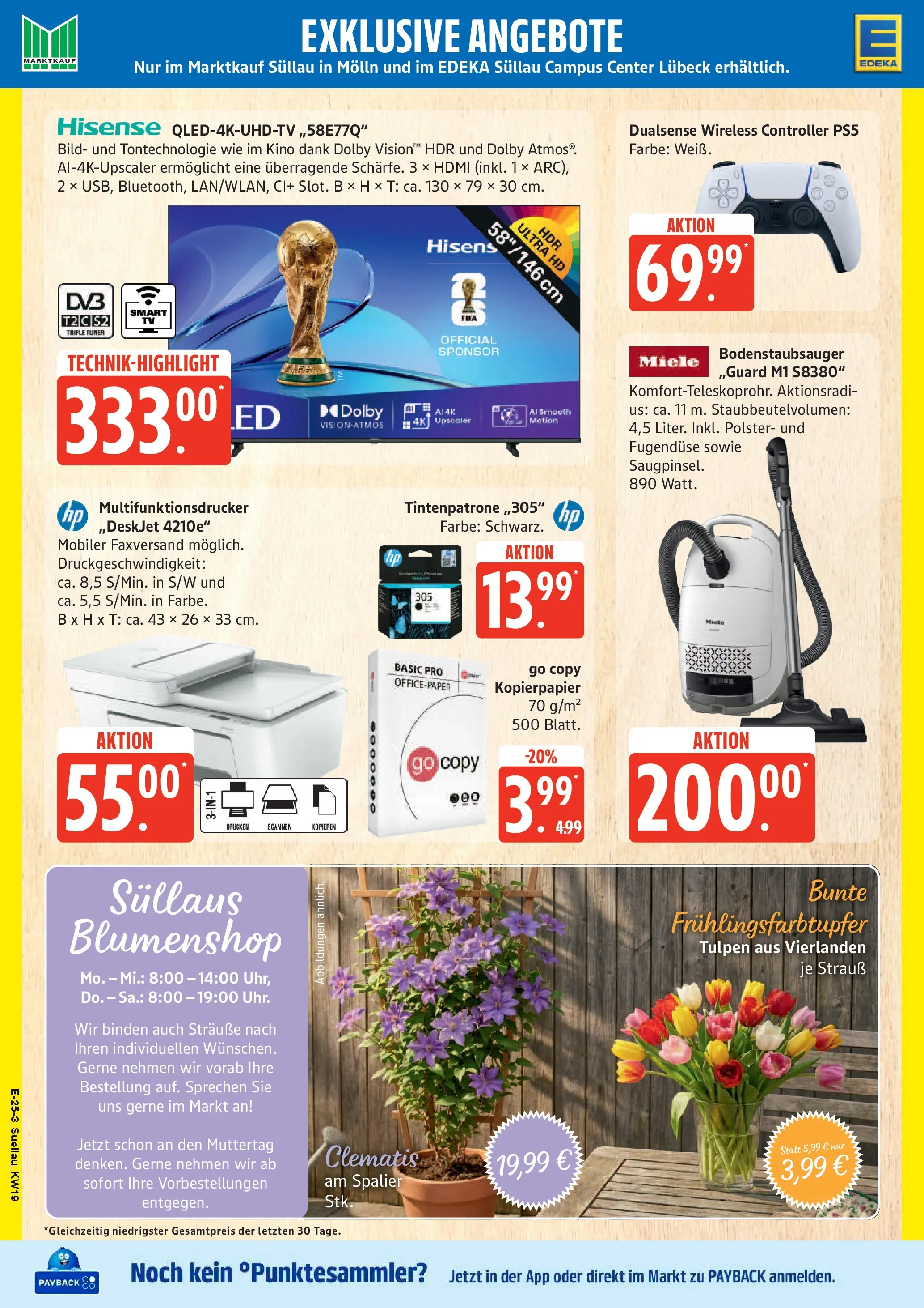 Edeka prospekt Ratzeburg	 (ab 04.05.2026) » Angebote Online | Seite: 29 | Produkte: HP, Miele, Hisense