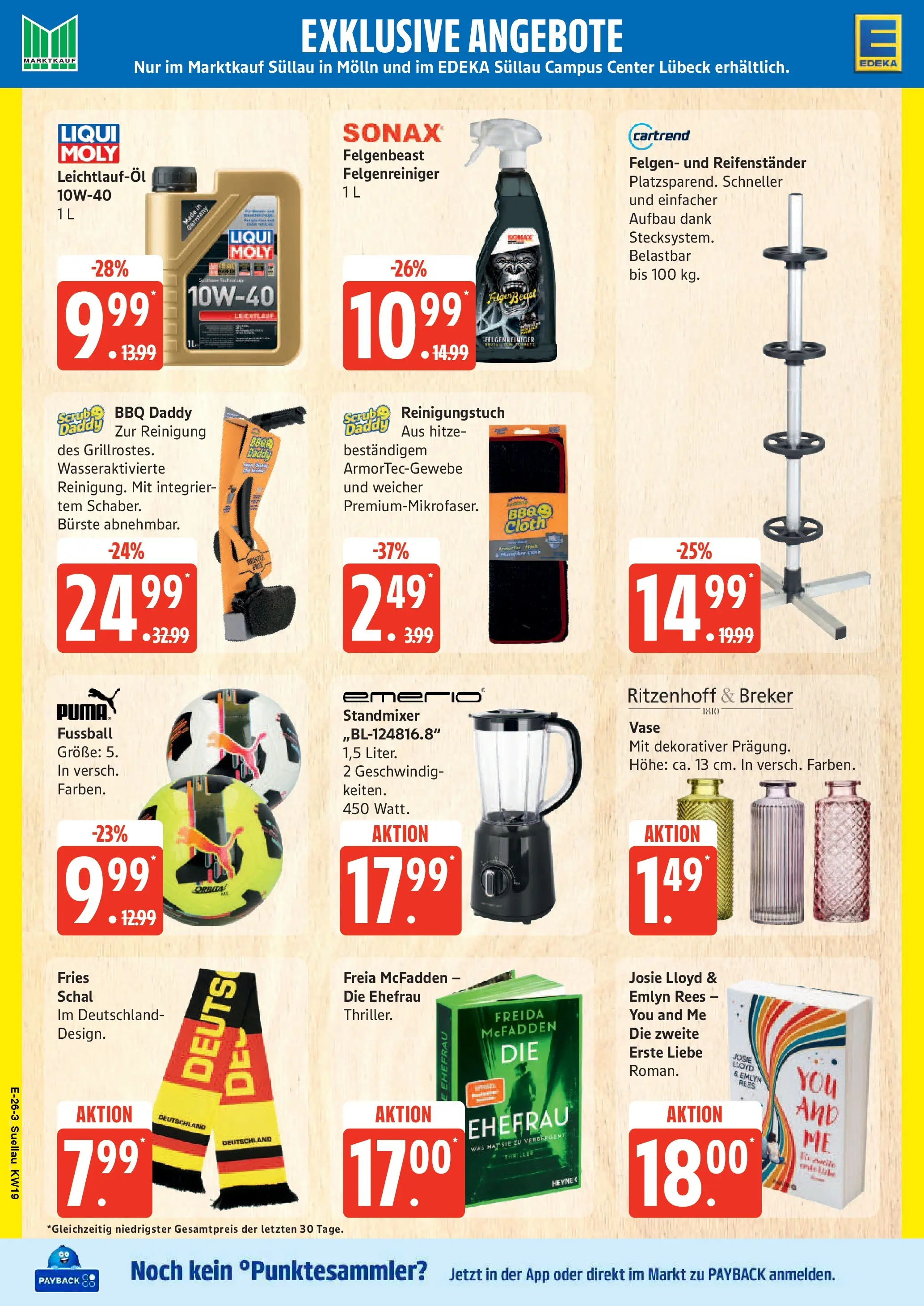 Edeka prospekt Ratzeburg	 (ab 04.05.2026) » Angebote Online | Seite: 30 | Produkte: Grill, Bürste, Fußball, Schal