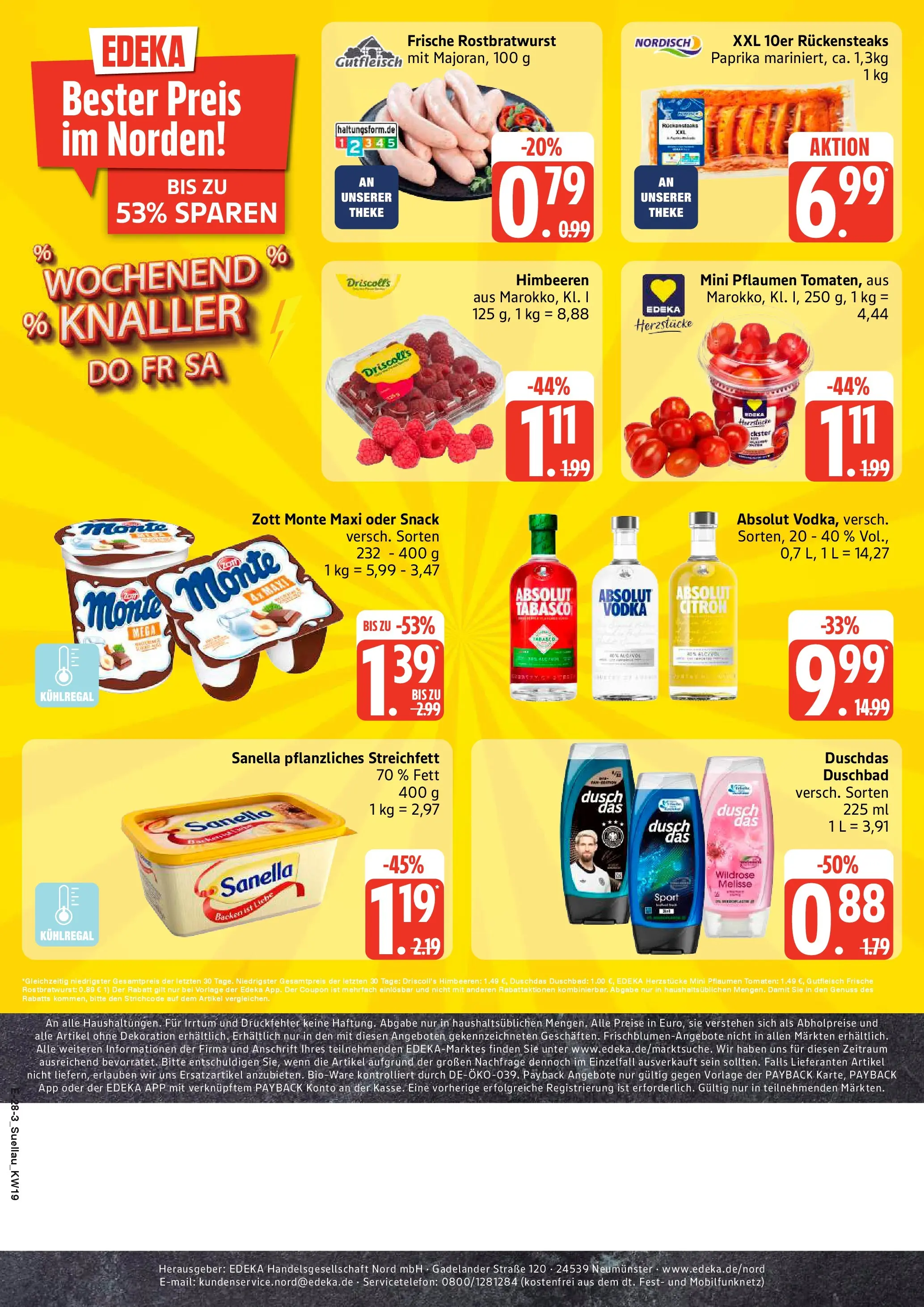Edeka prospekt Ratzeburg	 (ab 04.05.2026) » Angebote Online | Seite: 32 | Produkte: Theke, Paprika, Steak, Sanella