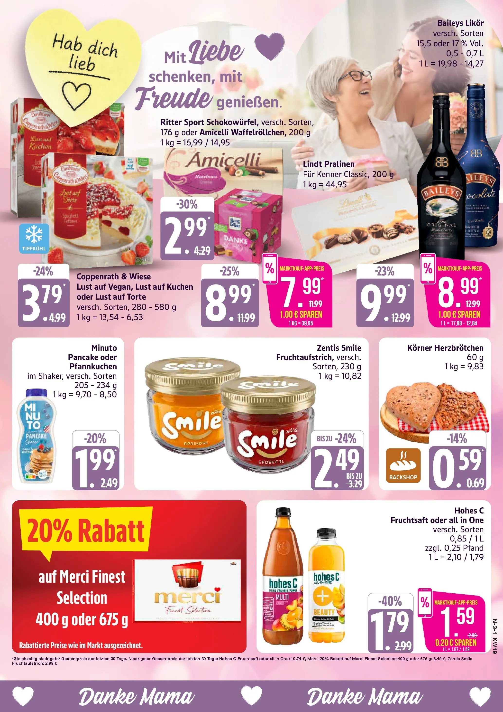 Edeka prospekt Cuxhaven	 (ab 03.05.2026) » Angebote Online | Seite: 3 | Produkte: Merci, Likör, Ritter sport, Baileys