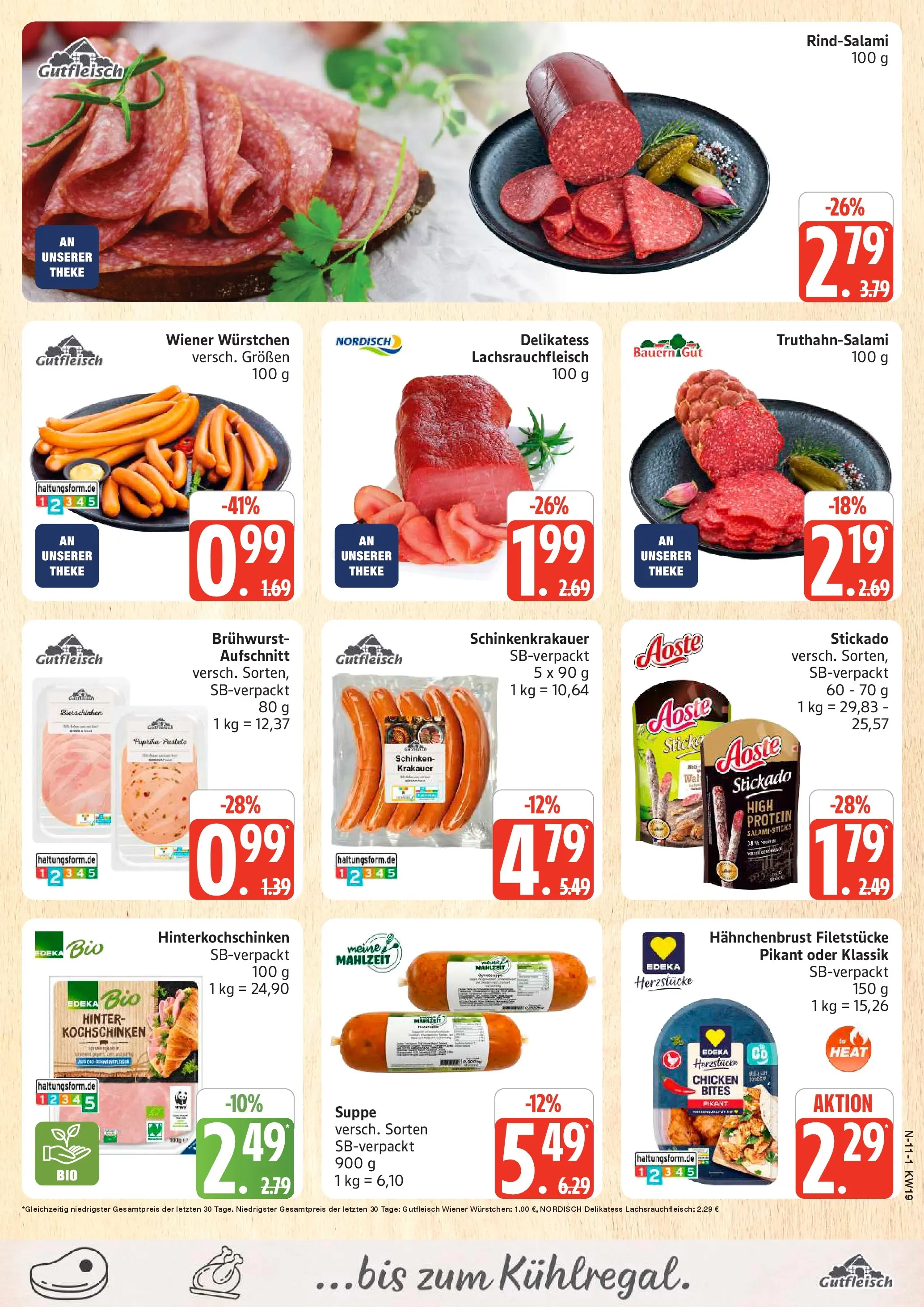Edeka prospekt Cuxhaven	 (ab 03.05.2026) » Angebote Online | Seite: 11 | Produkte: Wiener wurstchen, Theke, Schinken, Hahnchenbrust