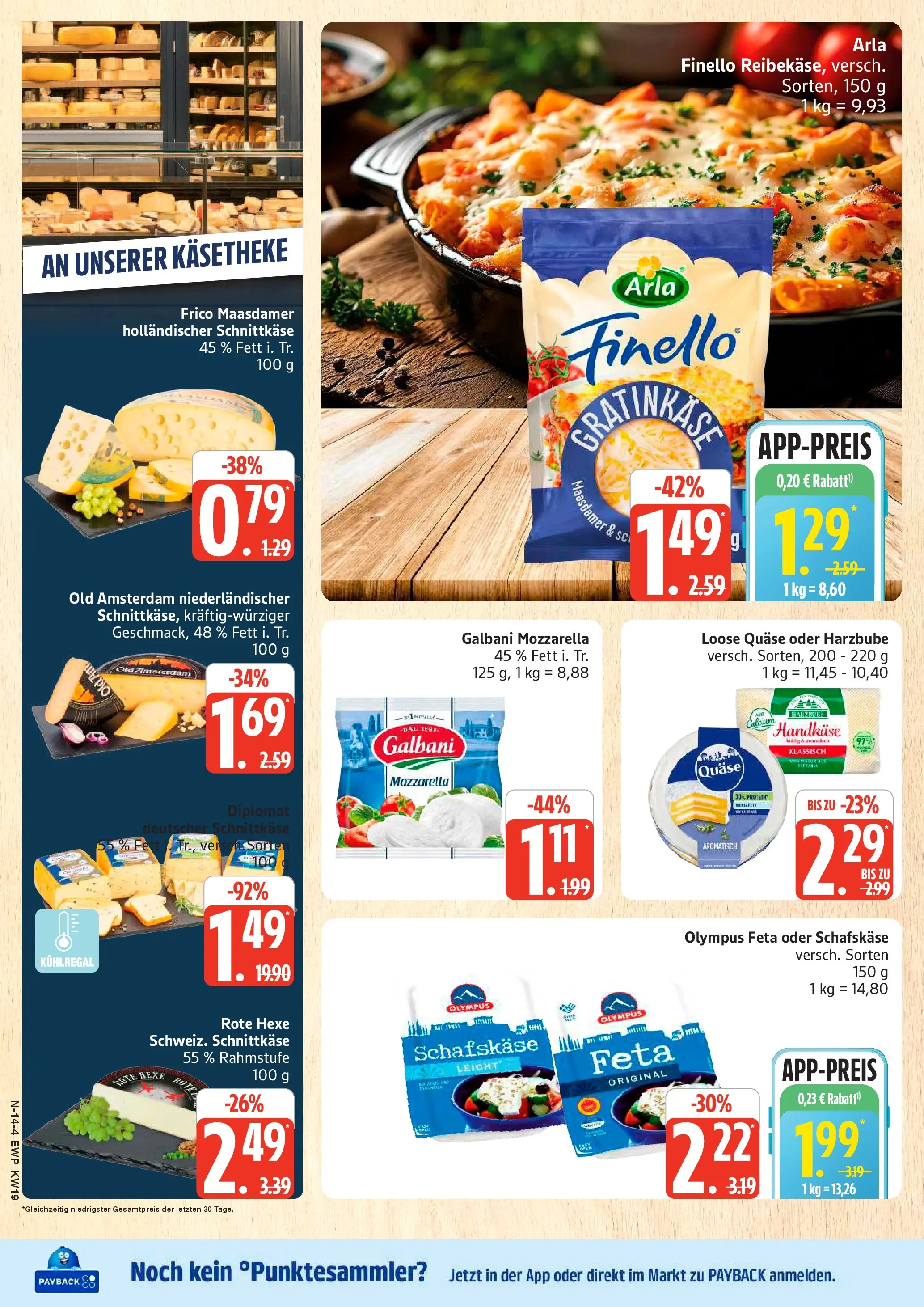 Edeka prospekt Rostock	 (ab 04.05.2026) » Angebote Online | Seite: 14 | Produkte: Feta, Käse, Mozzarella, Schafskase