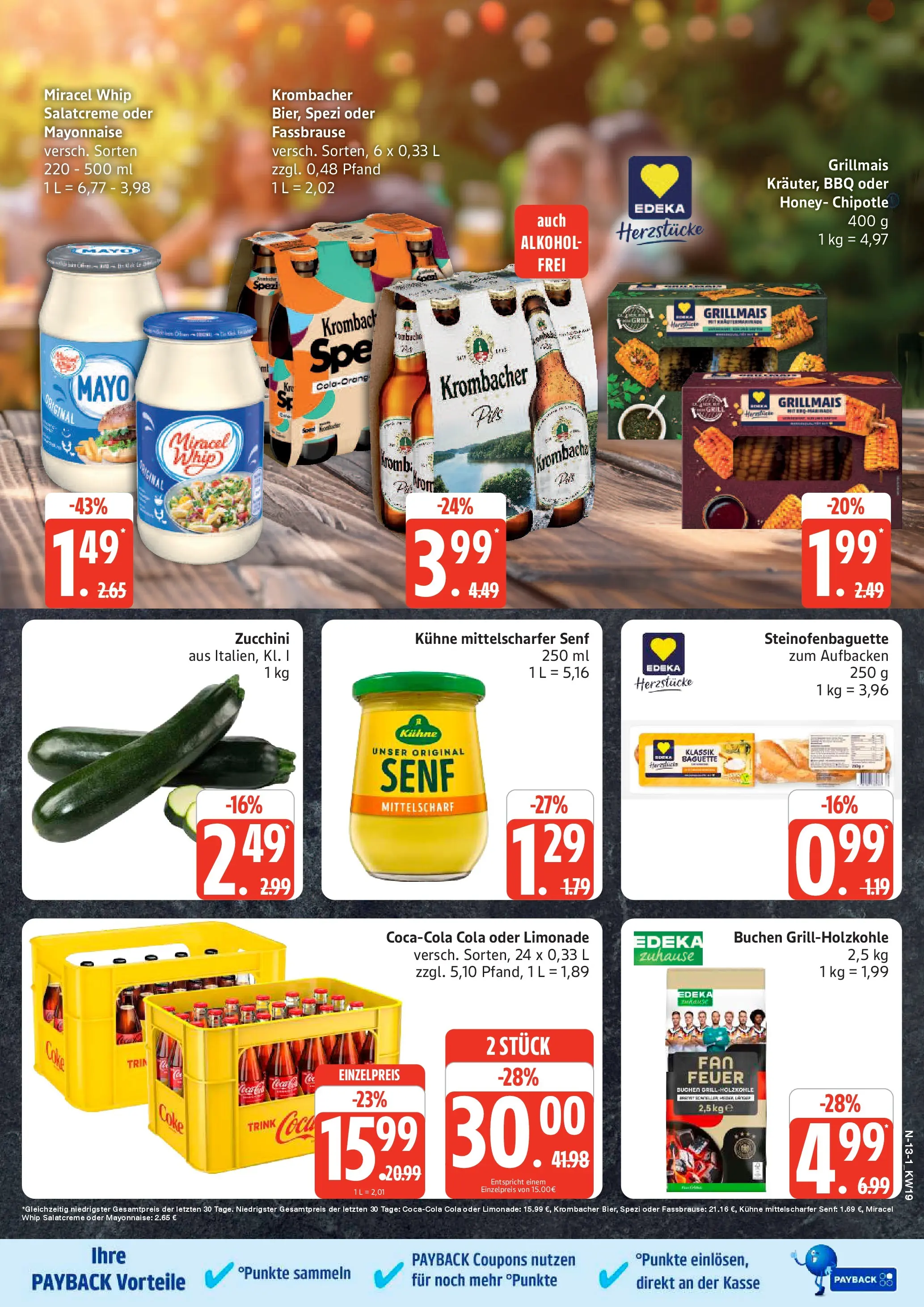 Edeka prospekt Cuxhaven	 (ab 03.05.2026) » Angebote Online | Seite: 13 | Produkte: Baguette, Miracel whip, Mayonnaise, Krombacher
