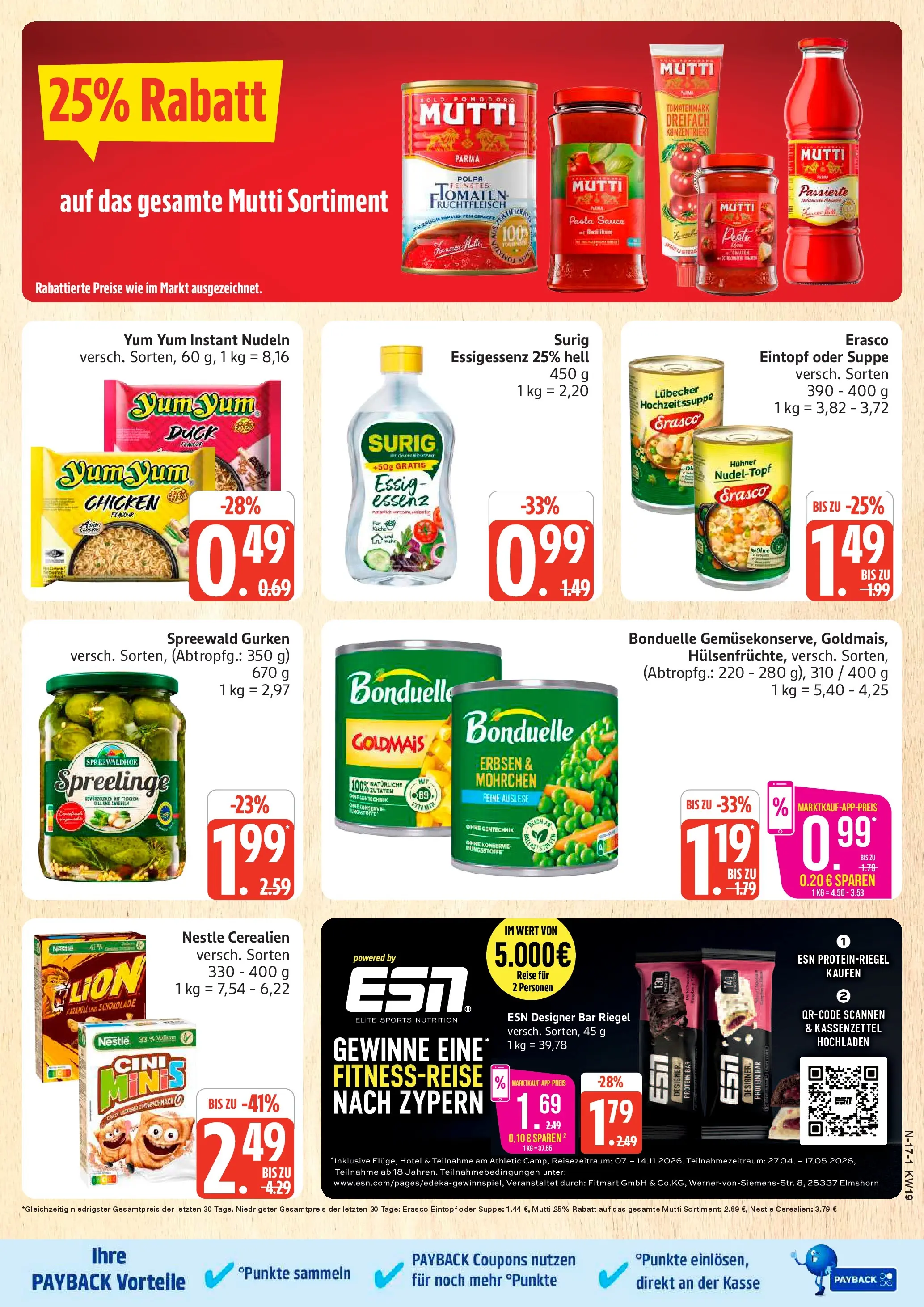 Edeka prospekt Cuxhaven	 (ab 03.05.2026) » Angebote Online | Seite: 17 | Produkte: Tomaten, Nudeln, Gurken, Erbsen