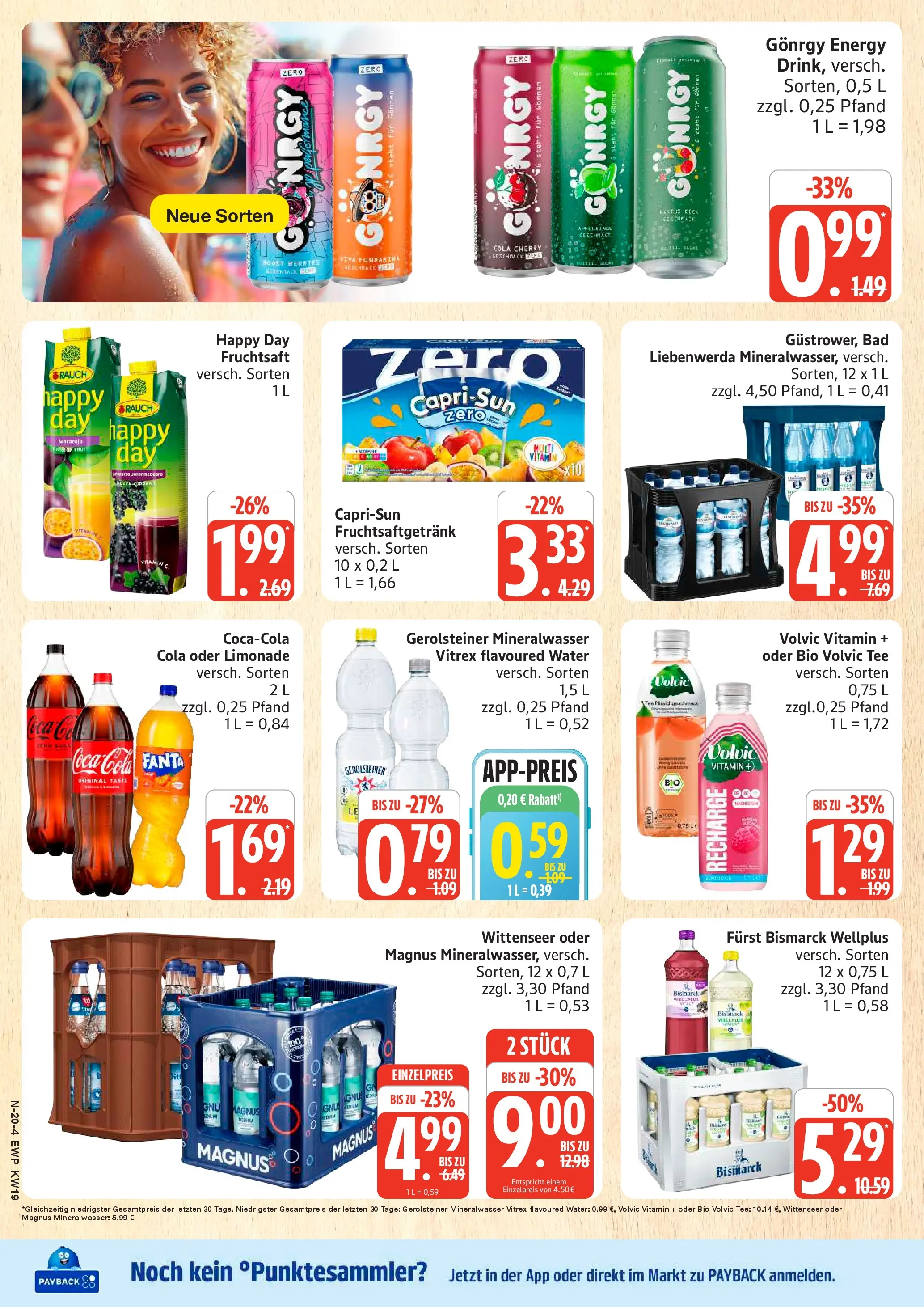 Edeka prospekt Rostock	 (ab 04.05.2026) » Angebote Online | Seite: 20 | Produkte: Cola, Energy, Limonade, Tee