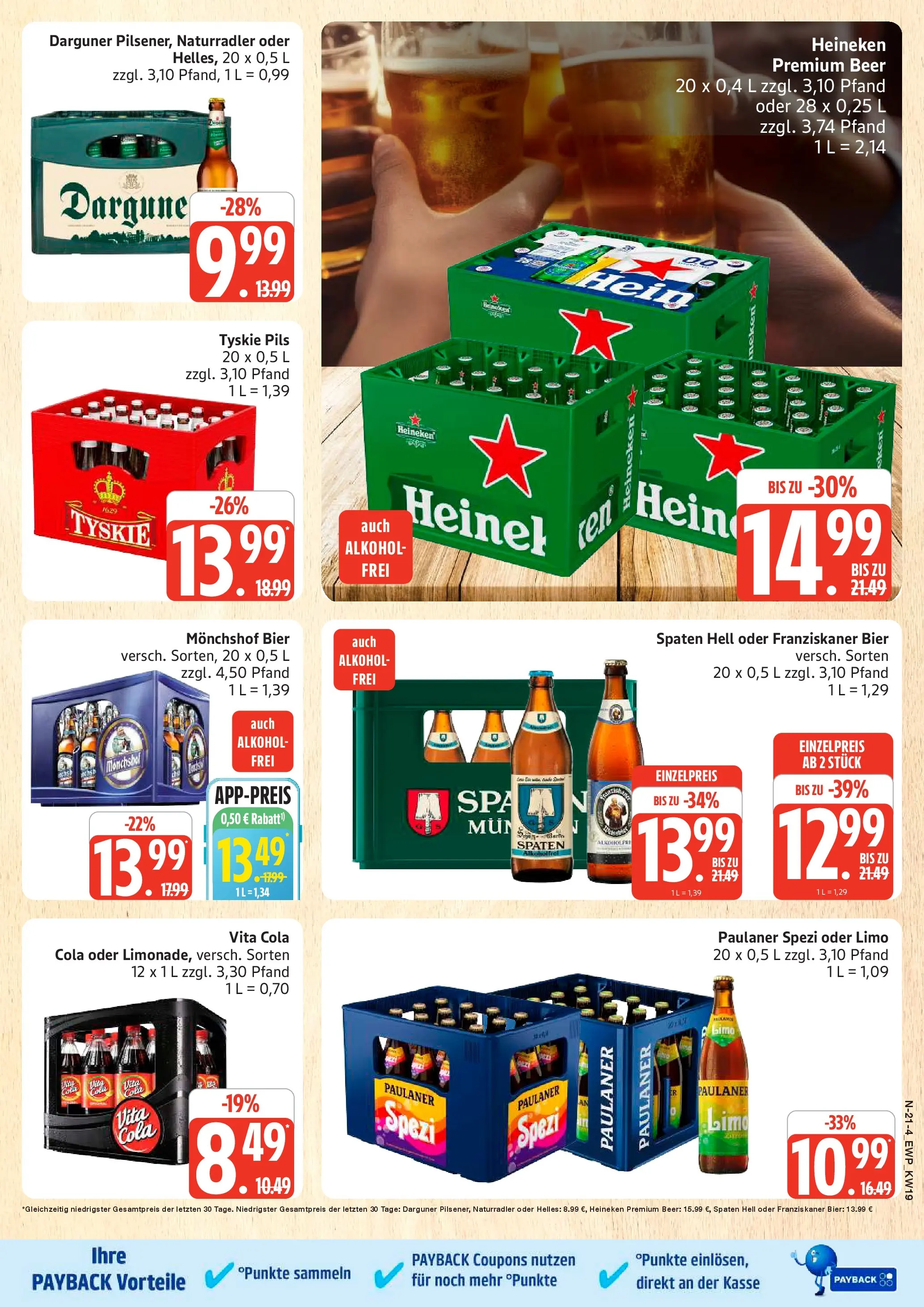 Edeka prospekt Rostock	 (ab 04.05.2026) » Angebote Online | Seite: 21 | Produkte: Bier, Paulaner spezi, Pils, Paulaner