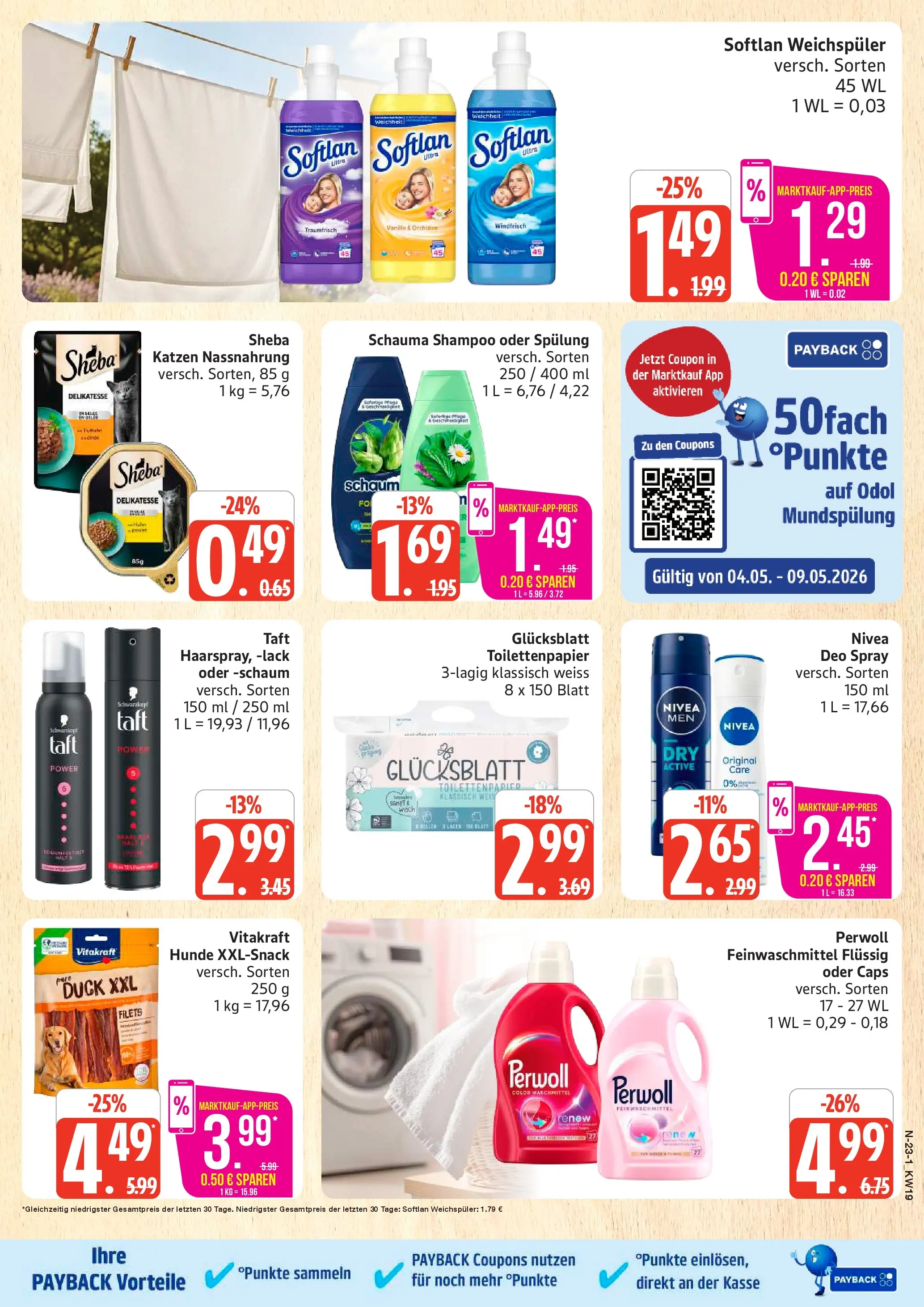 Edeka prospekt Cuxhaven	 (ab 03.05.2026) » Angebote Online | Seite: 23 | Produkte: Sheba, Schauma shampoo, Spülung, Toilettenpapier