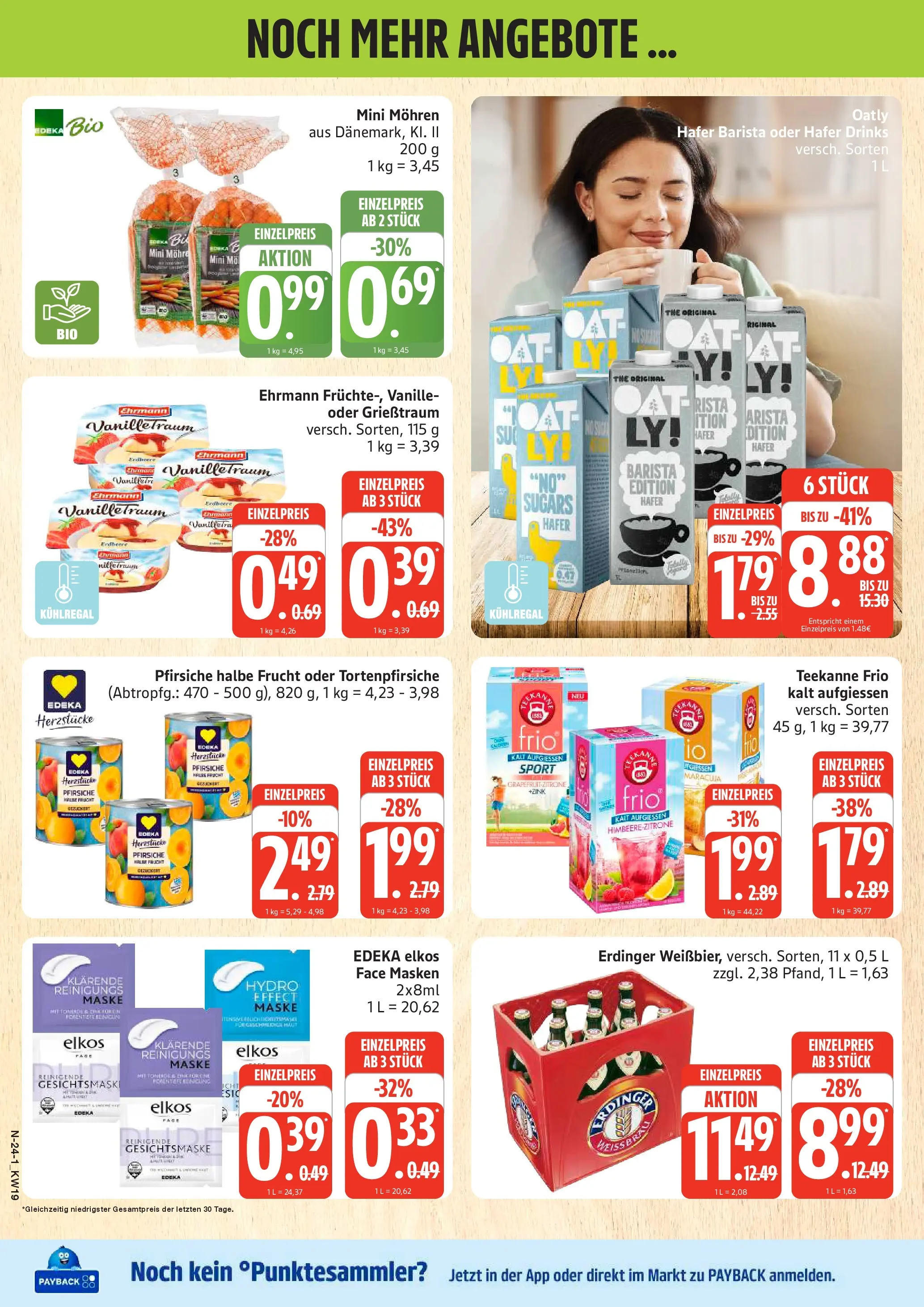 Edeka prospekt Cuxhaven	 (ab 03.05.2026) » Angebote Online | Seite: 24 | Produkte: Erdinger, Weißbier, Maske, Oatly