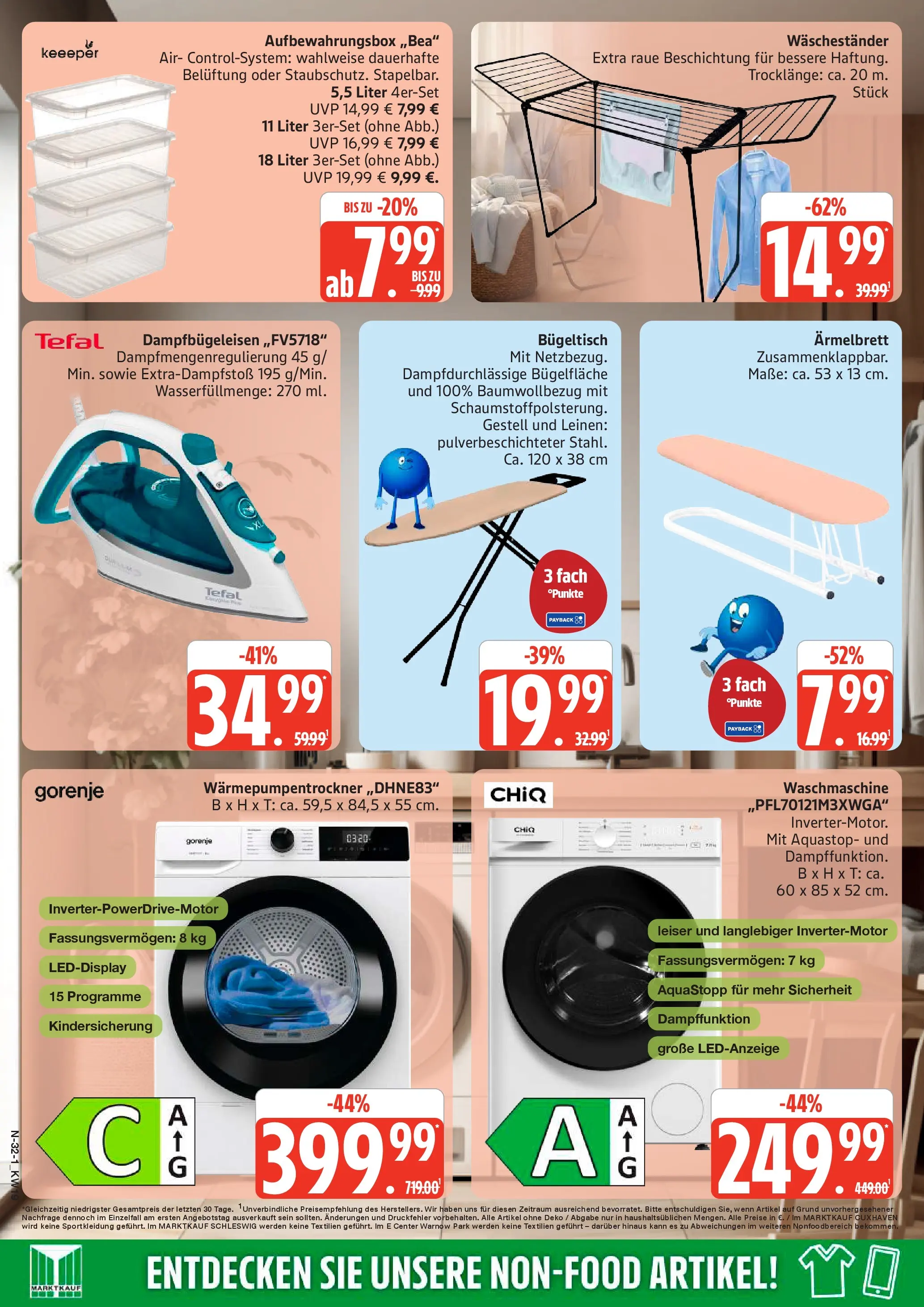 Edeka prospekt Cuxhaven	 (ab 03.05.2026) » Angebote Online | Seite: 32 | Produkte: Gorenje, Box, Waschmaschine, Waschestander
