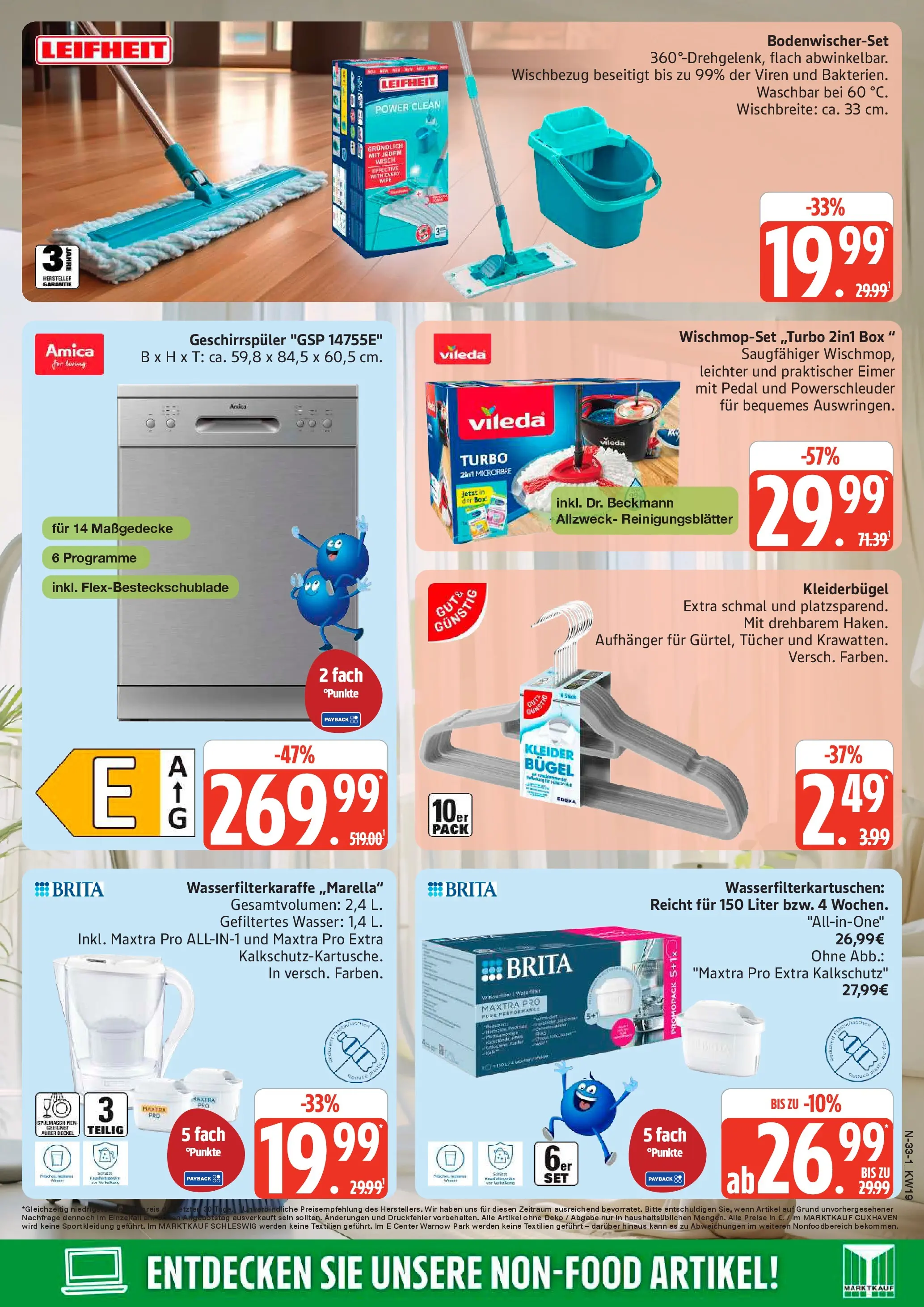 Edeka prospekt Cuxhaven	 (ab 03.05.2026) » Angebote Online | Seite: 33 | Produkte: Decke, Box, Kleiderbügel, Wasser