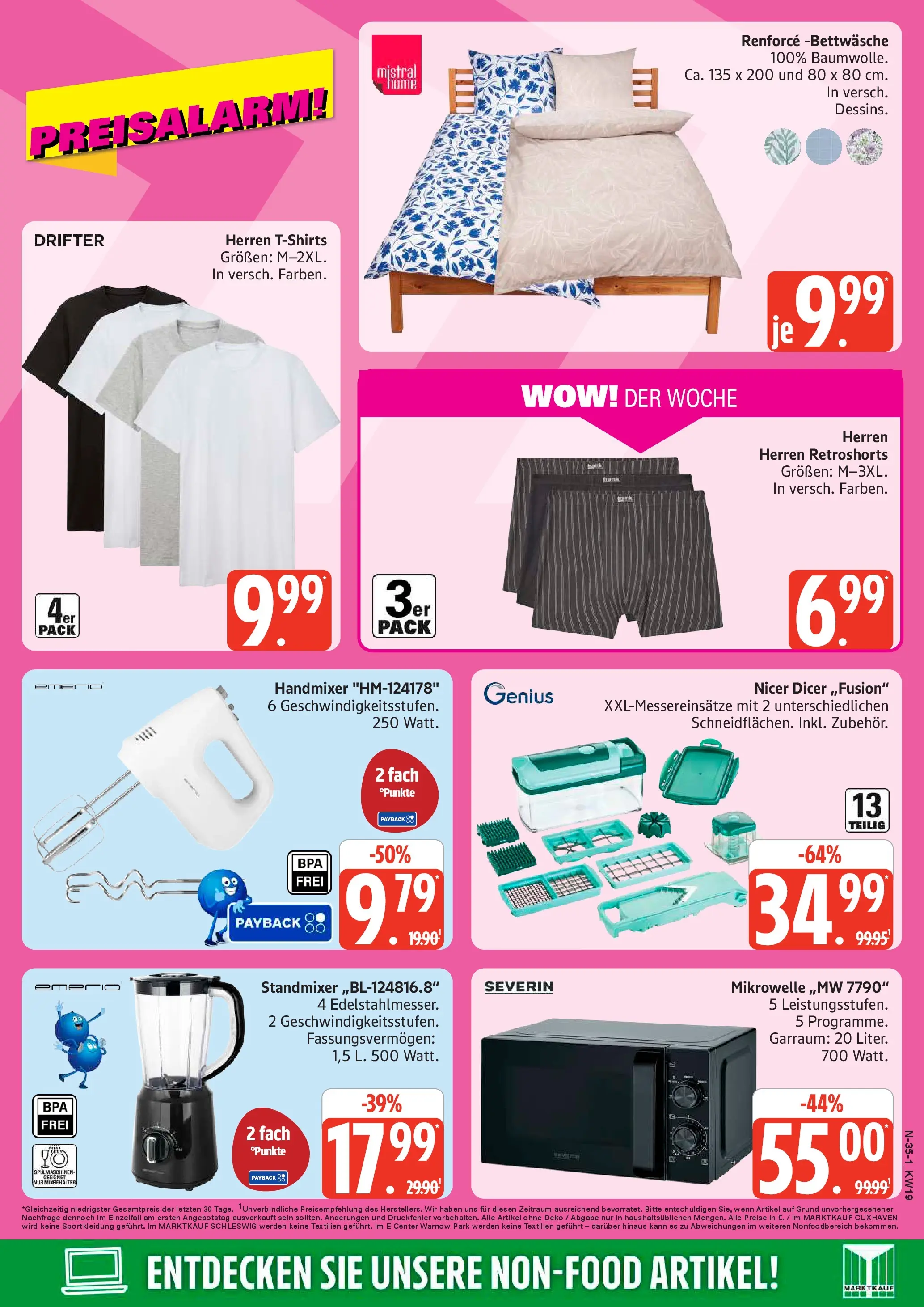 Edeka prospekt Cuxhaven	 (ab 03.05.2026) » Angebote Online | Seite: 35 | Produkte: Mikrowelle, Mixer, Bettwäsche, Handmixer