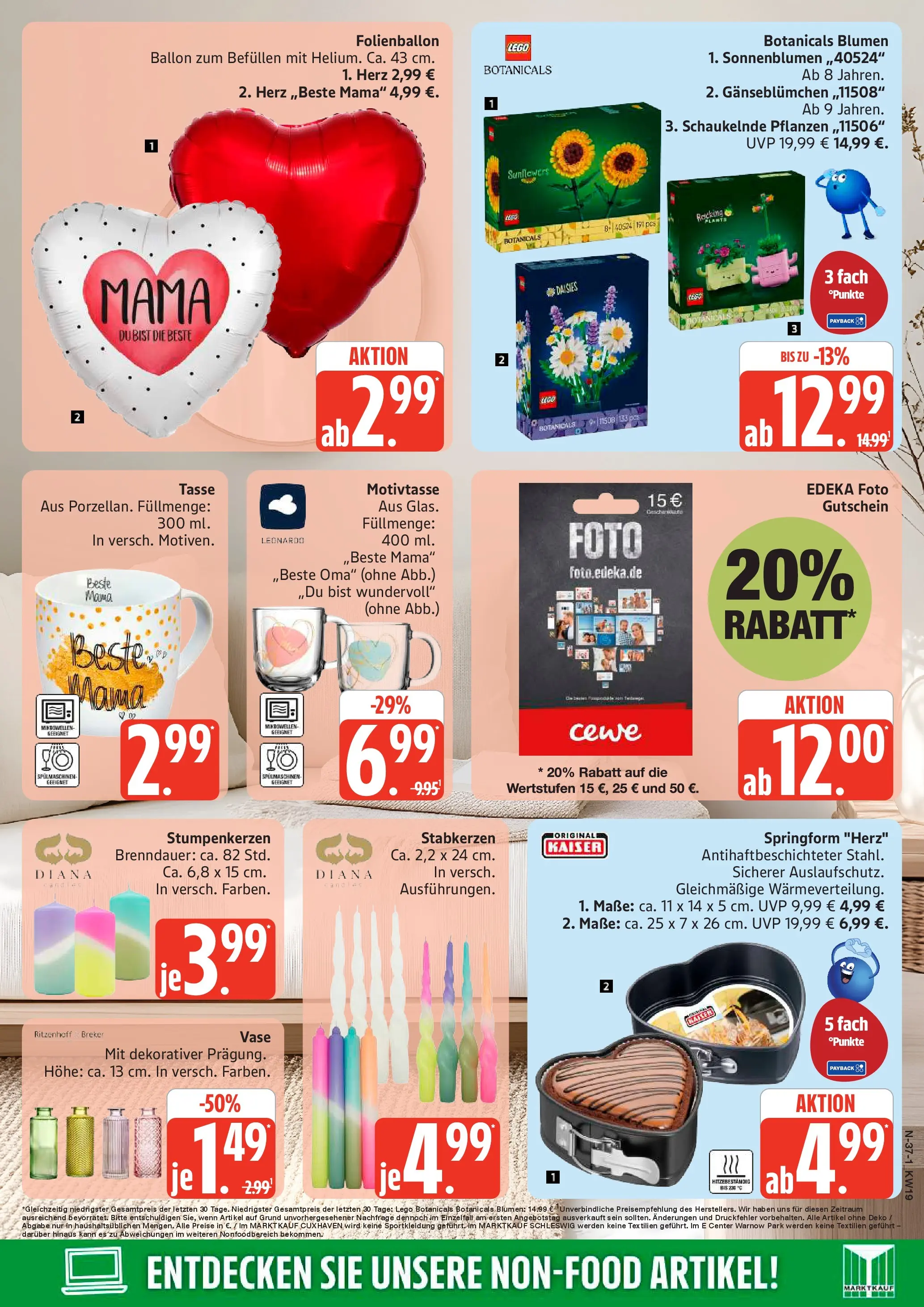 Edeka prospekt Cuxhaven	 (ab 03.05.2026) » Angebote Online | Seite: 37 | Produkte: Blumen, Vase, PC
