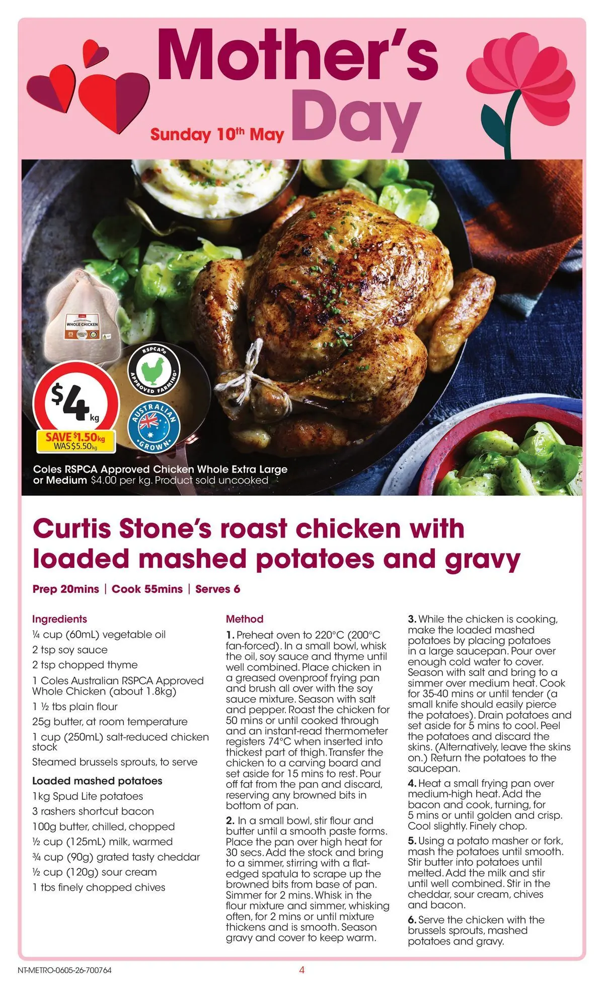 ﻿Coles catalogue valid from 05/05/2026 > Online Australia | Page: 4 | Products: Bacon, Brush, Flour, Cream