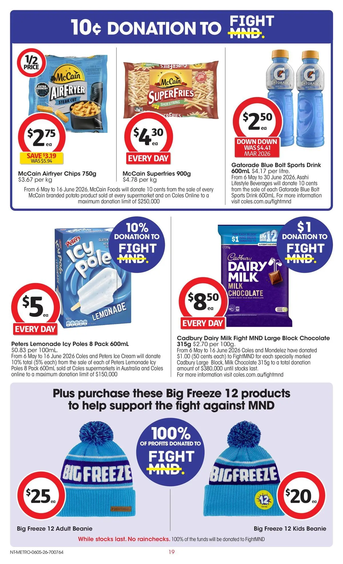 ﻿Coles catalogue valid from 05/05/2026 > Online Australia | Page: 19 | Products: Milk, Dairy, Chocolate, Chips