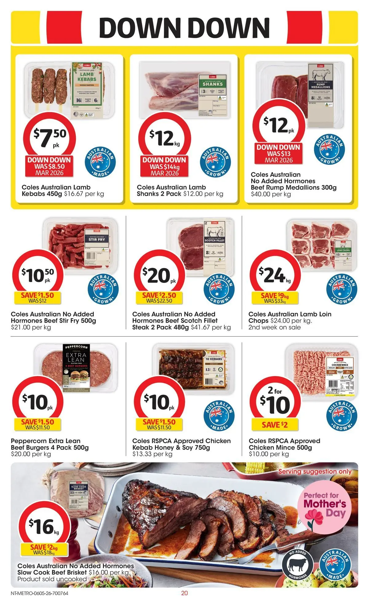 ﻿Coles catalogue valid from 05/05/2026 > Online Australia | Page: 20 | Products: Honey, Lamb, Beef, Steak