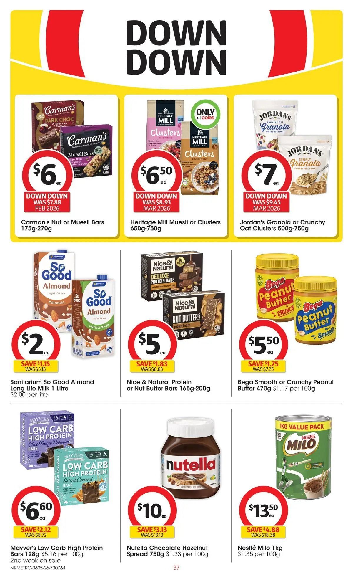 ﻿Coles catalogue valid from 05/05/2026 > Online Australia | Page: 37 | Products: Milk, Butter, Chocolate, Sugar