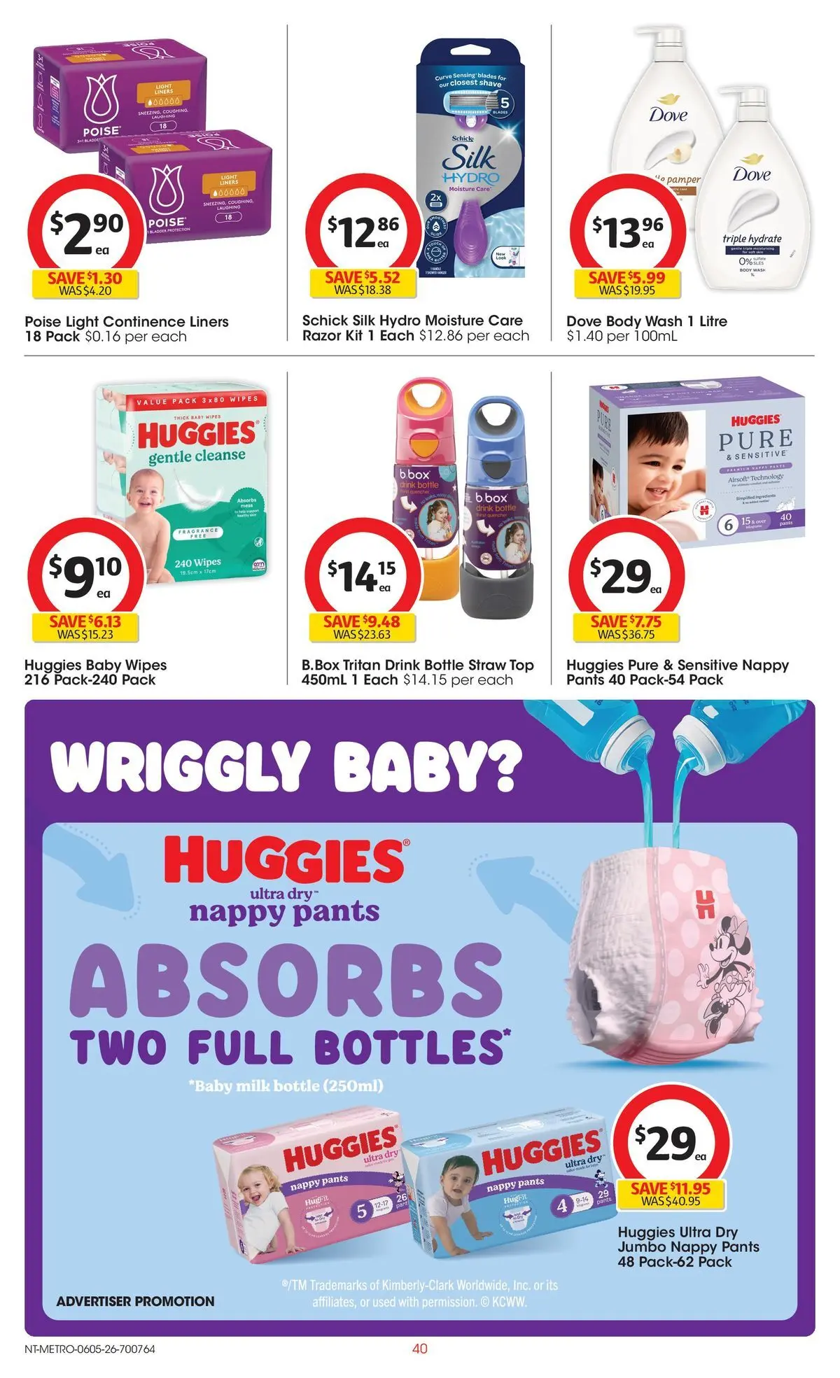 ﻿Coles catalogue valid from 05/05/2026 > Online Australia | Page: 40 | Products: Box, Fragrance, Milk, Razor