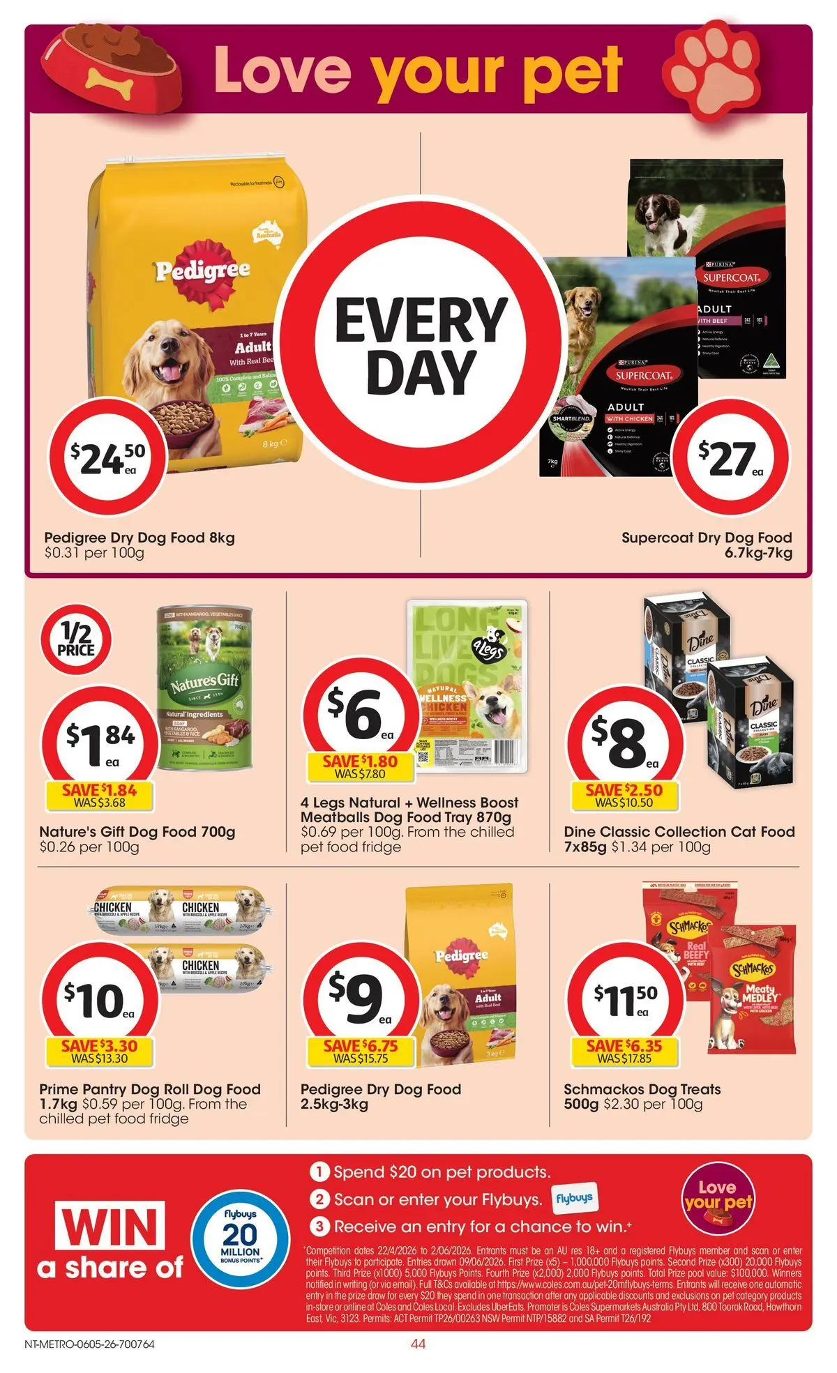 ﻿Coles catalogue valid from 05/05/2026 > Online Australia | Page: 44 | Products: Chicken, Rice, Dog food, Fridge