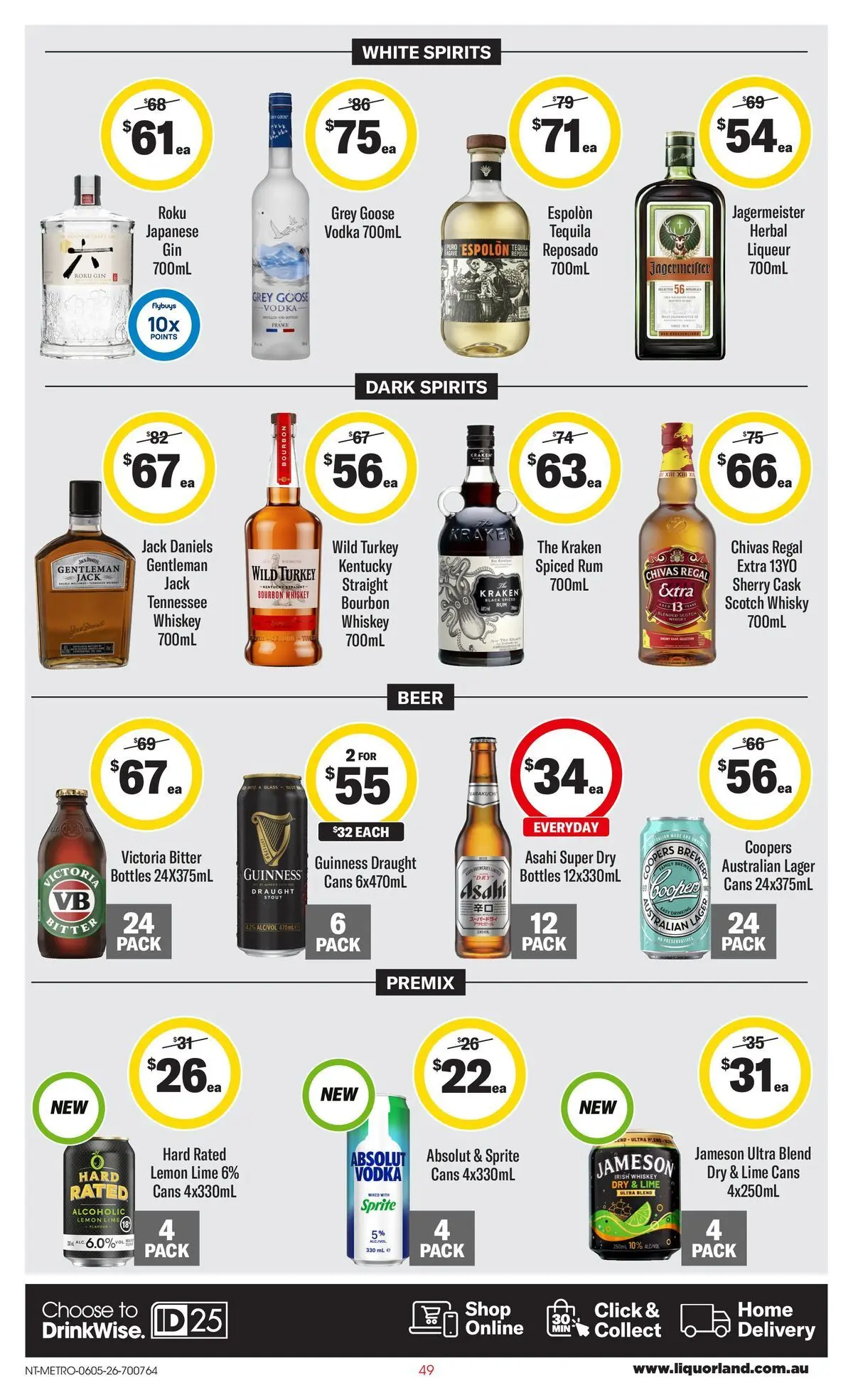 ﻿Coles catalogue valid from 05/05/2026 > Online Australia | Page: 49 | Products: Beer, Vodka, Lemon, Turkey
