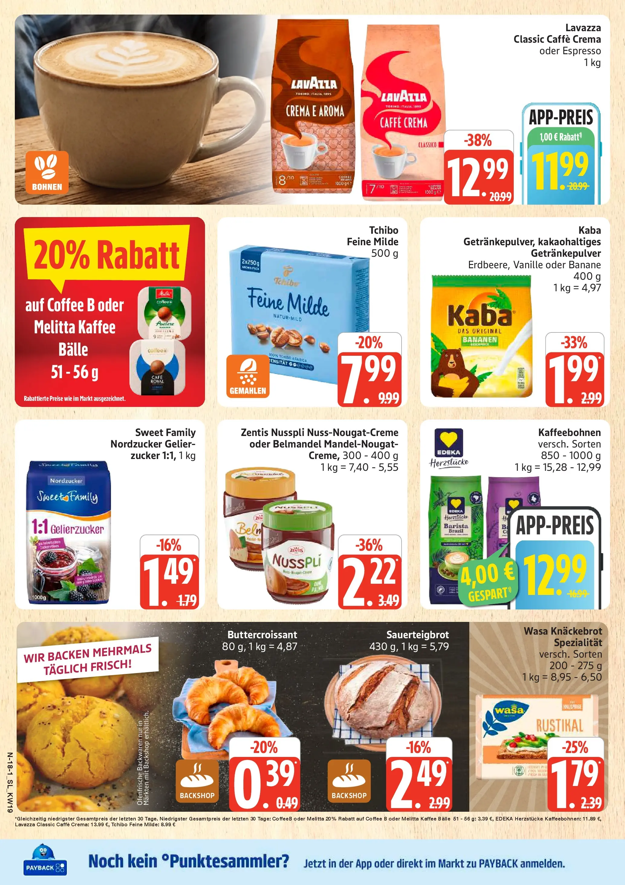 Edeka prospekt Schleswig	 (ab 04.05.2026) » Angebote Online | Seite: 21 | Produkte: Melitta, Gelierzucker, Bananen, Zucker