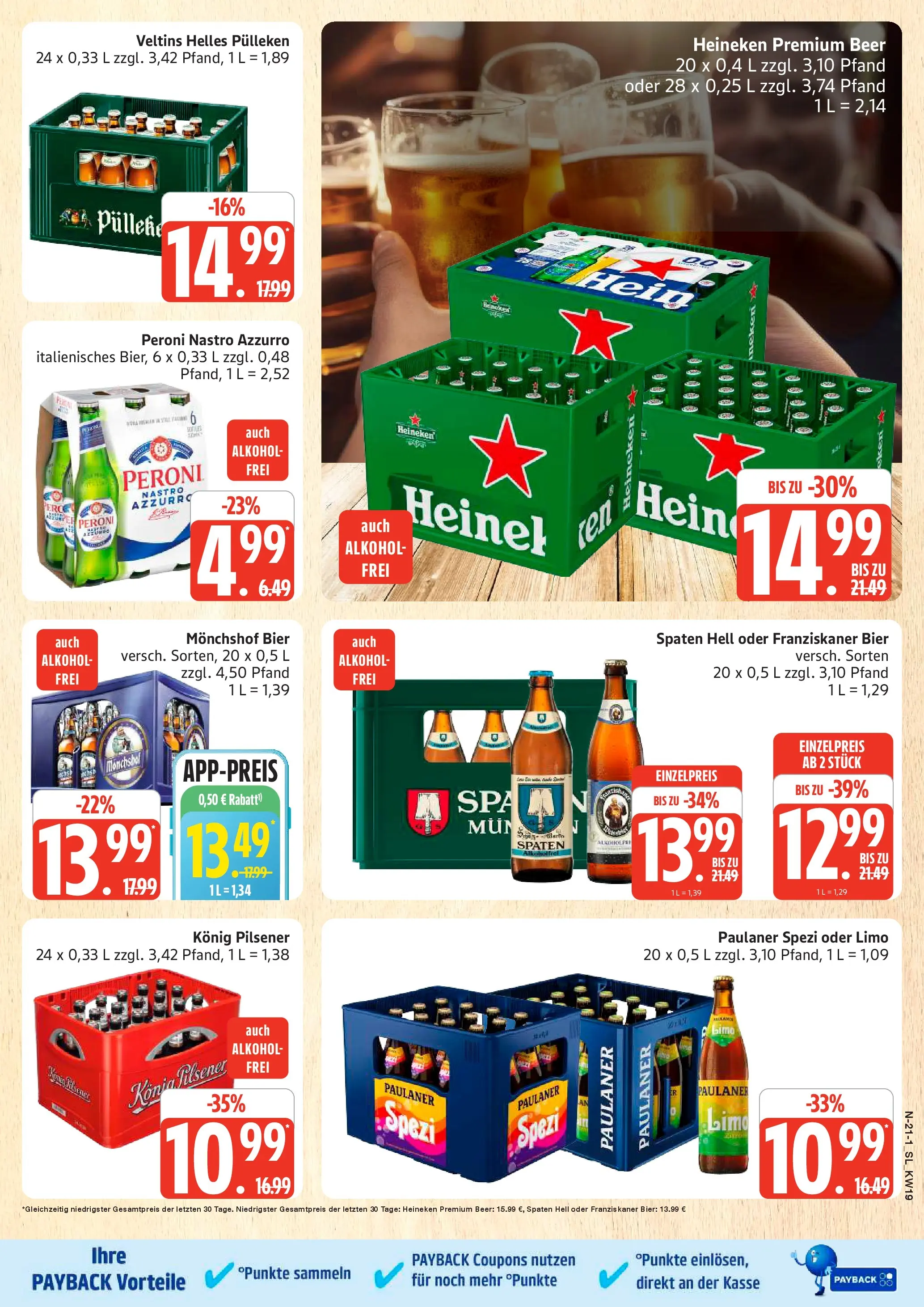 Edeka prospekt Schleswig	 (ab 04.05.2026) » Angebote Online | Seite: 24 | Produkte: Helles pulleken, Konig pilsener, Paulaner spezi, Veltins