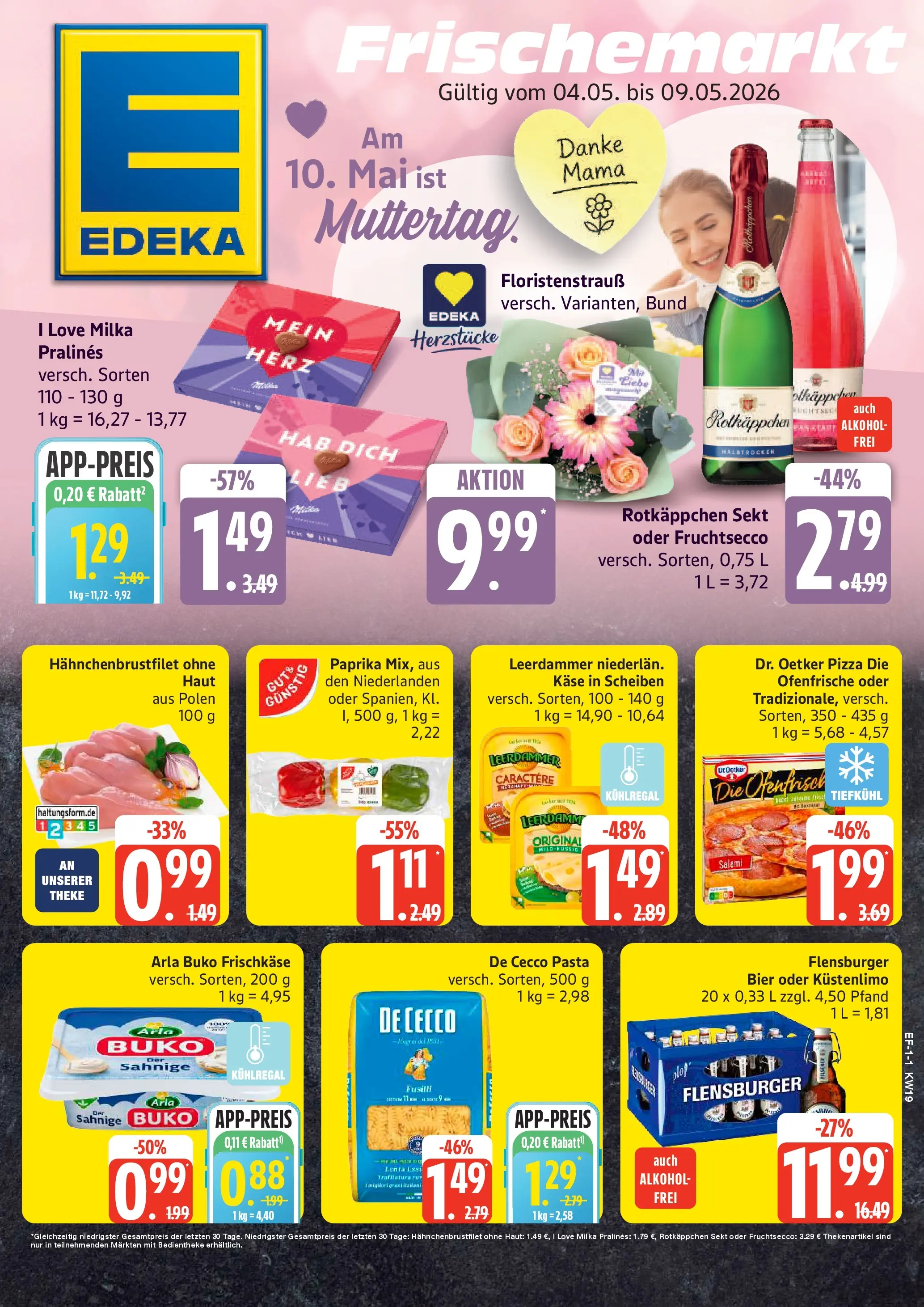 Edeka prospekt Luhnstedt	 (ab 04.05.2026) » Angebote Online | Seite: 1 | Produkte: Bier, Leerdammer, Paprika, Pizza