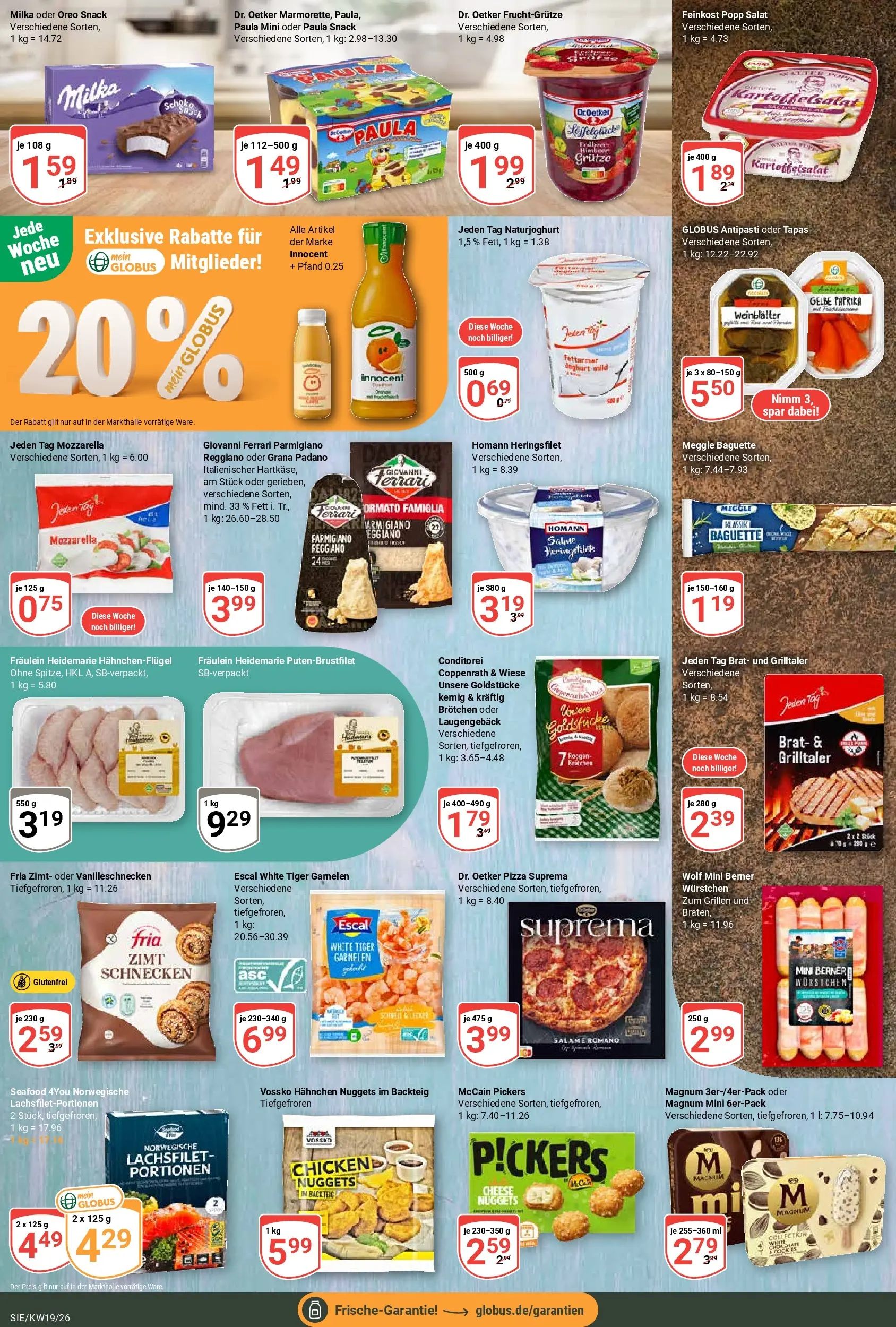 Globus Prospekt Siegen	 (ab 04.05.2026) » Angebote online | Seite: 16 | Produkte: Mozzarella, Garnelen, McCain, Paprika