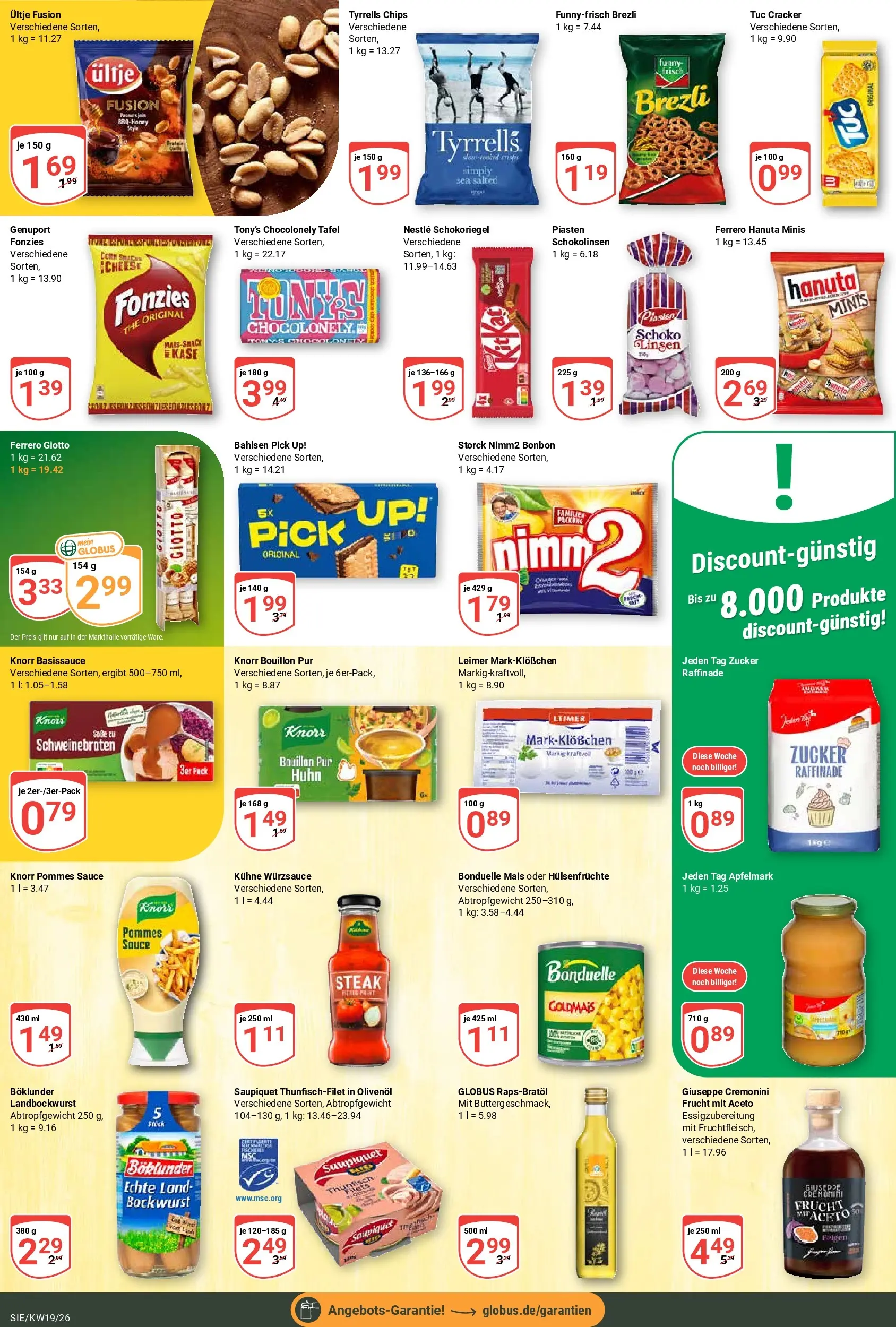 Globus Prospekt Siegen	 (ab 04.05.2026) » Angebote online | Seite: 23 | Produkte: Käse, Pommes, Knorr, Zucker