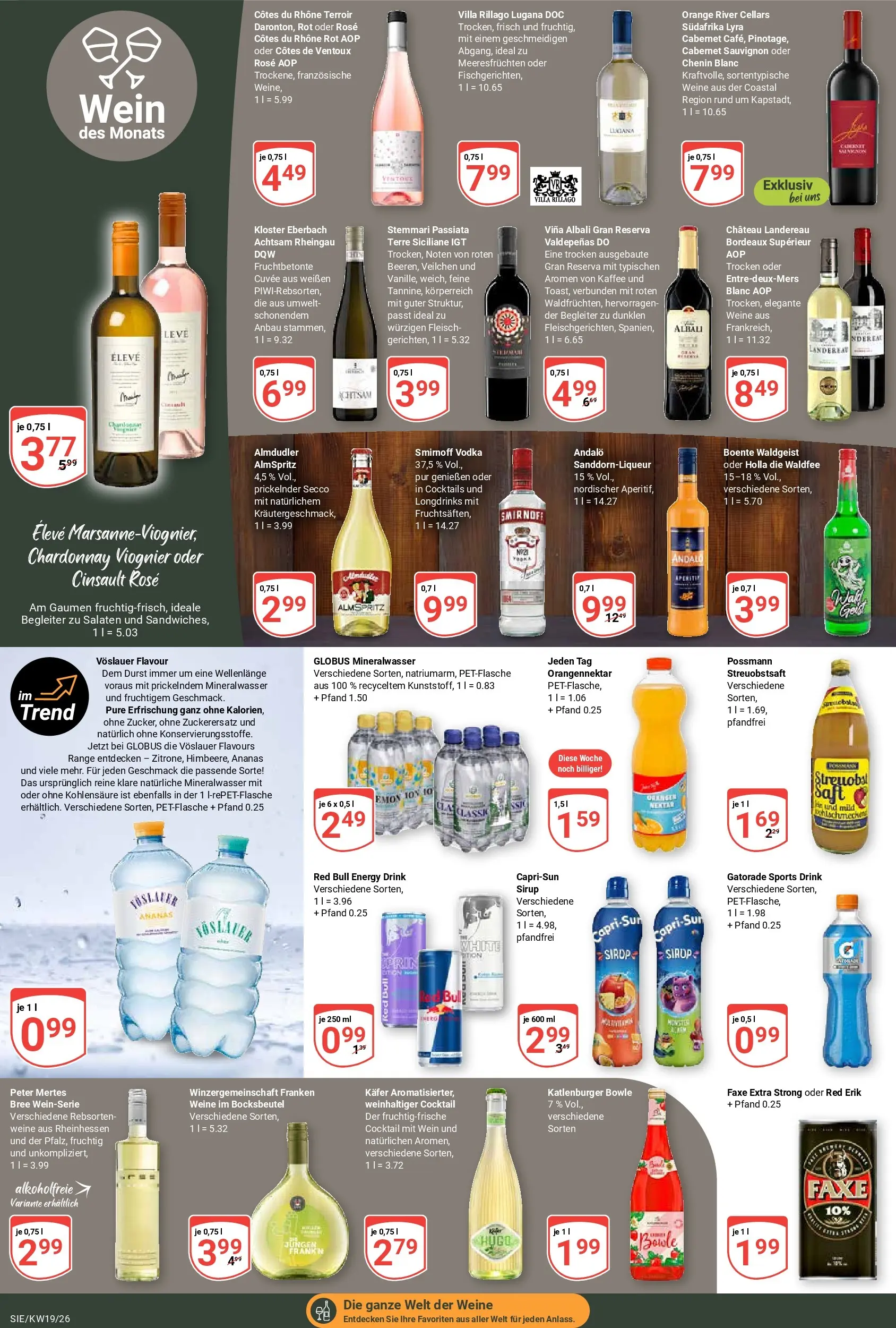 Globus Prospekt Siegen	 (ab 04.05.2026) » Angebote online | Seite: 24 | Produkte: Red bull, Ananas, Wein, Fleisch