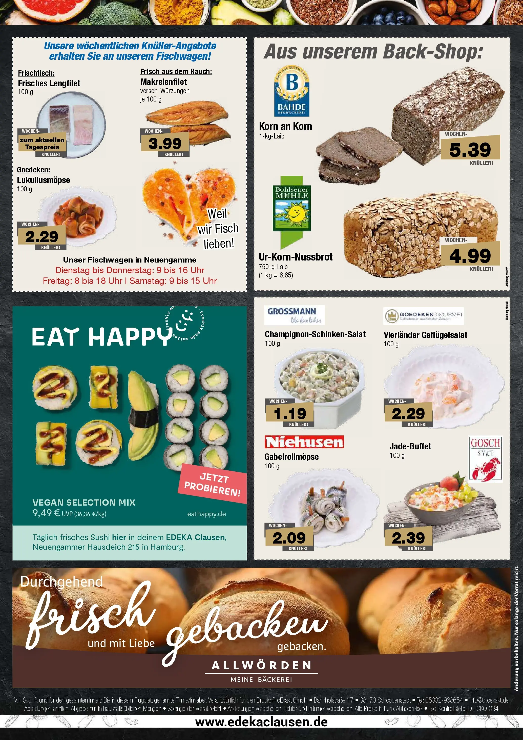 Edeka prospekt Hamburg	 (ab 04.05.2026) » Angebote Online | Seite: 8 | Produkte: Mühle, Bäckerei, Fisch, Uhr