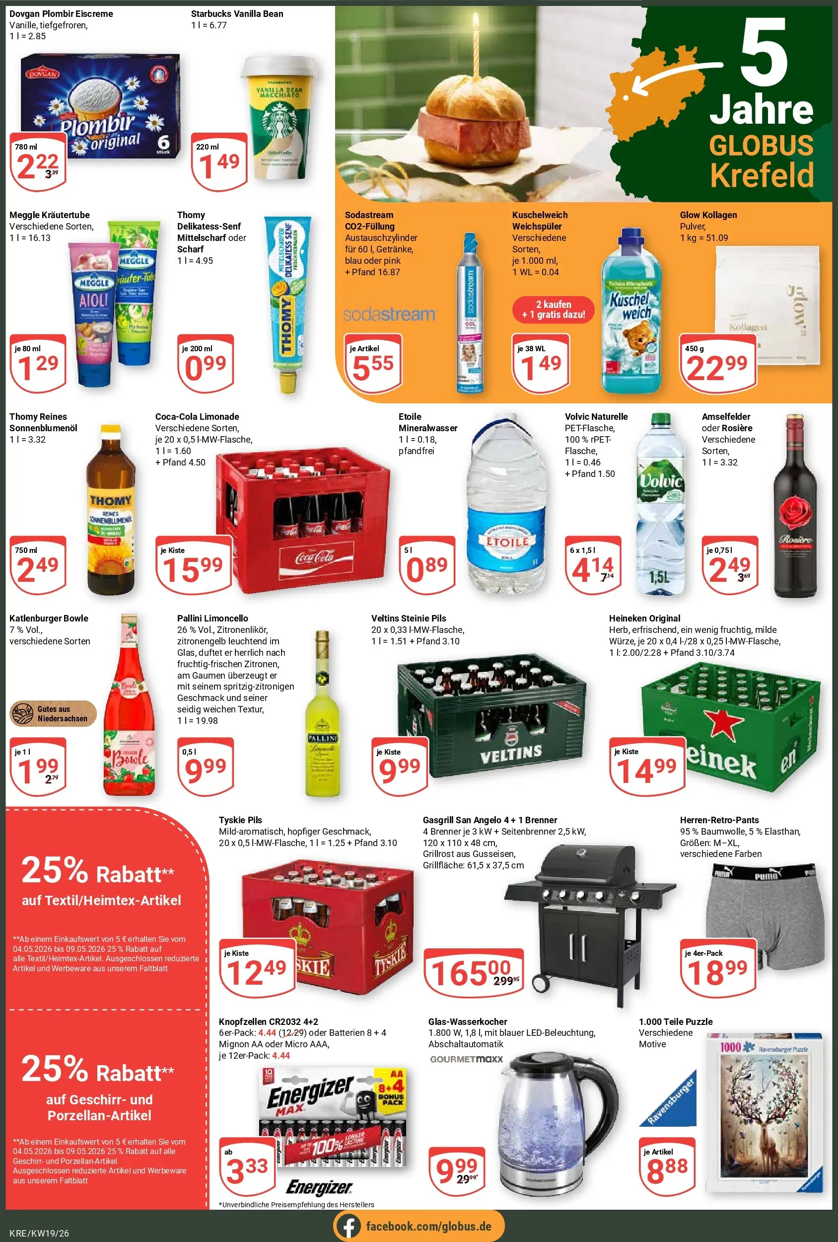 Globus Prospekt Krefeld	 (ab 03.05.2026) » Angebote online | Seite: 3 | Produkte: Tyskie, Pils, Eiscreme, Veltins