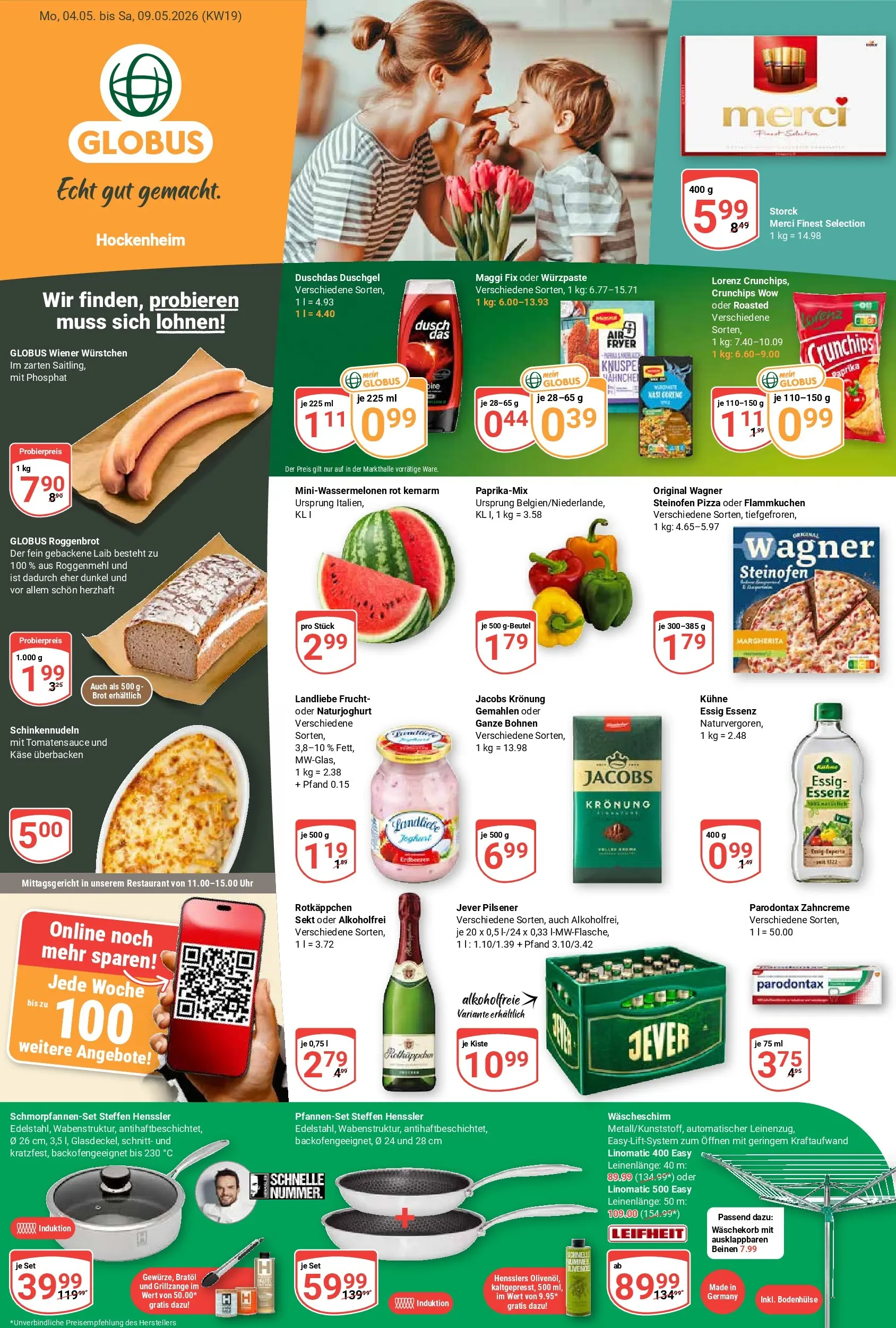 Globus Prospekt Hockenheim	 (ab 04.05.2026) » Angebote online | Seite: 3 | Produkte: Käse, Maggi fix, Lorenz crunchips, Erdbeeren