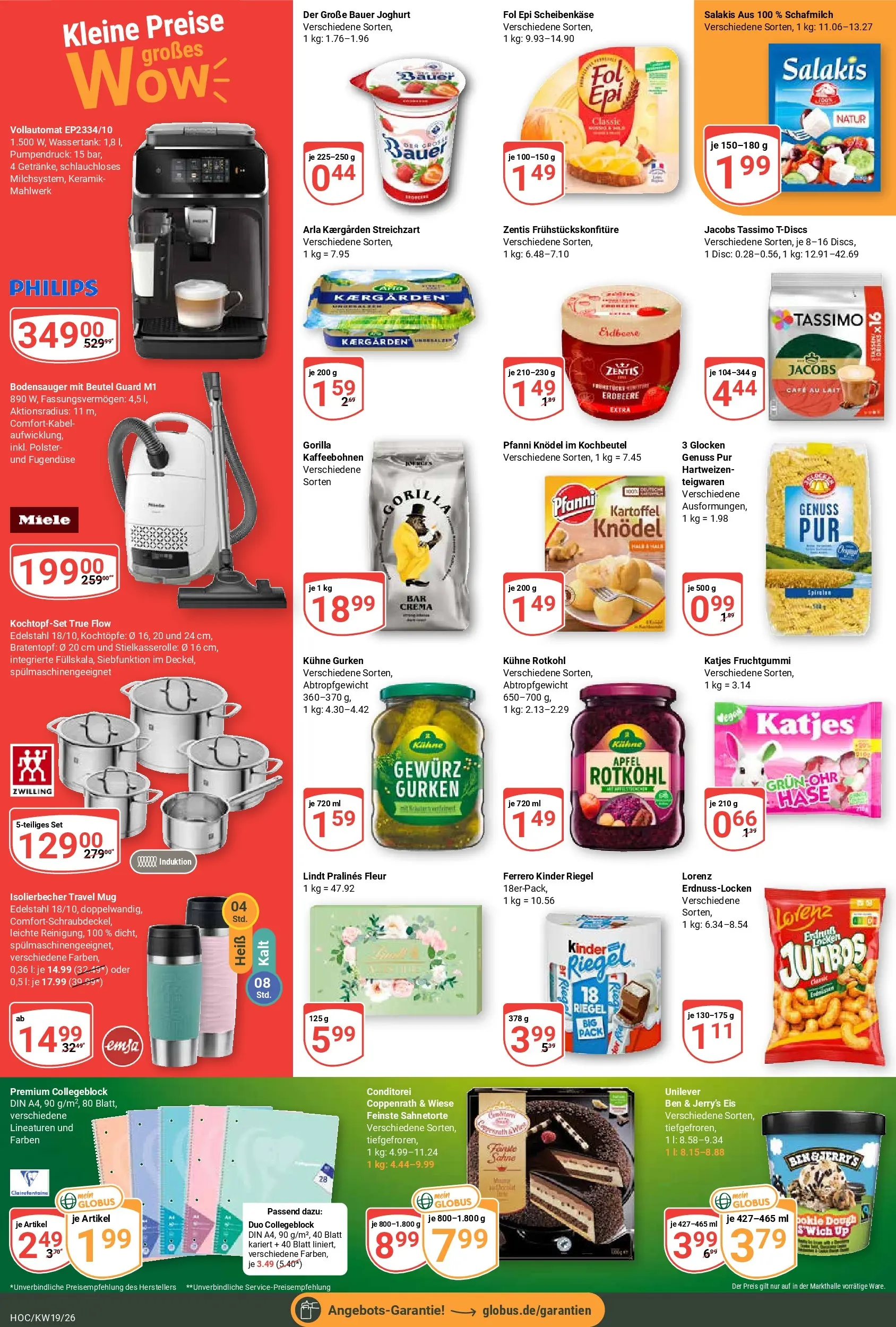 Globus Prospekt Hockenheim	 (ab 04.05.2026) » Angebote online | Seite: 4 | Produkte: Bauer joghurt, Katjes, Lindt, Eis